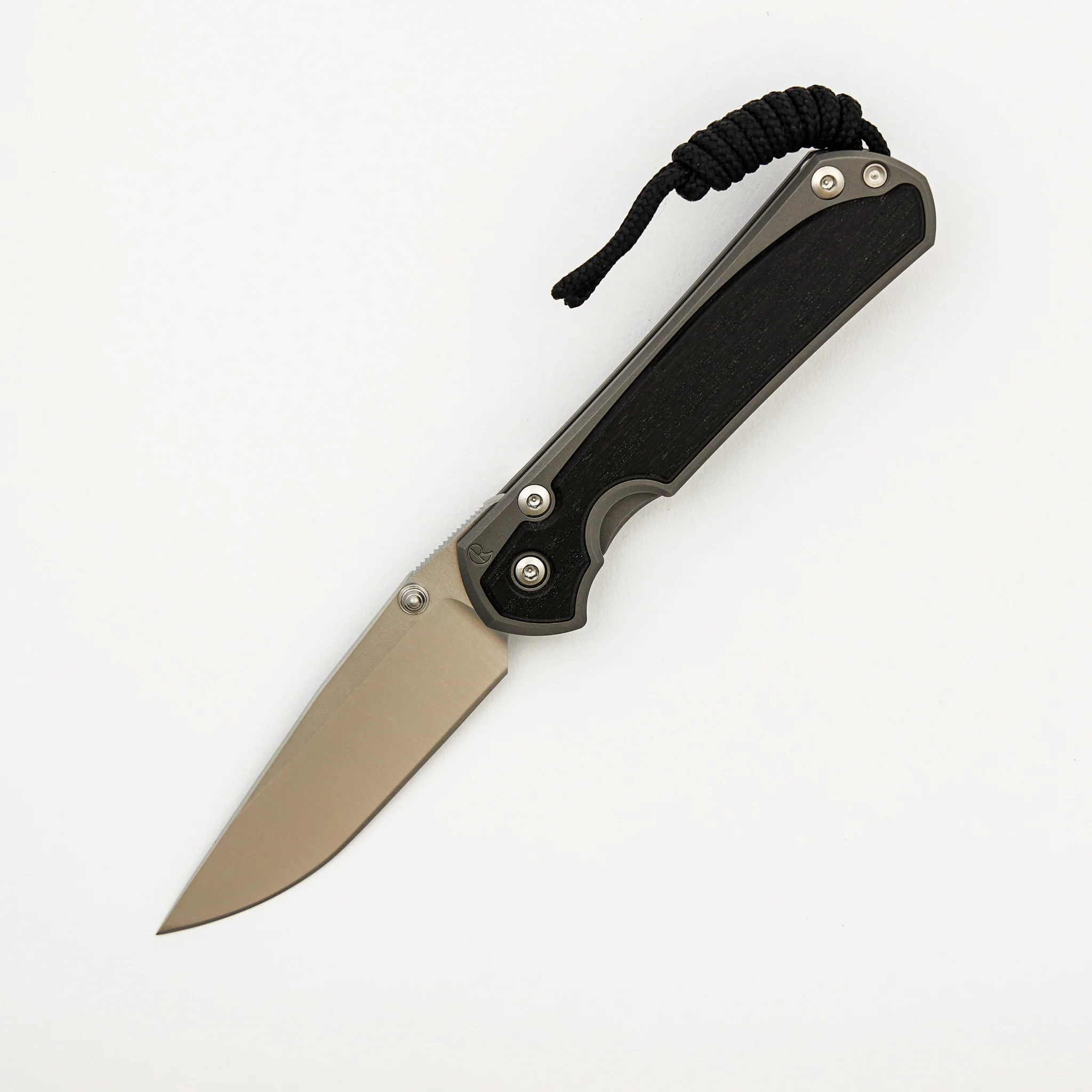 Small Sebenza 31 - Bog Oak Inlay - Drop Point Polished CPM MagnaCut Blade - Silver Double Thumb Lugs - Image 8