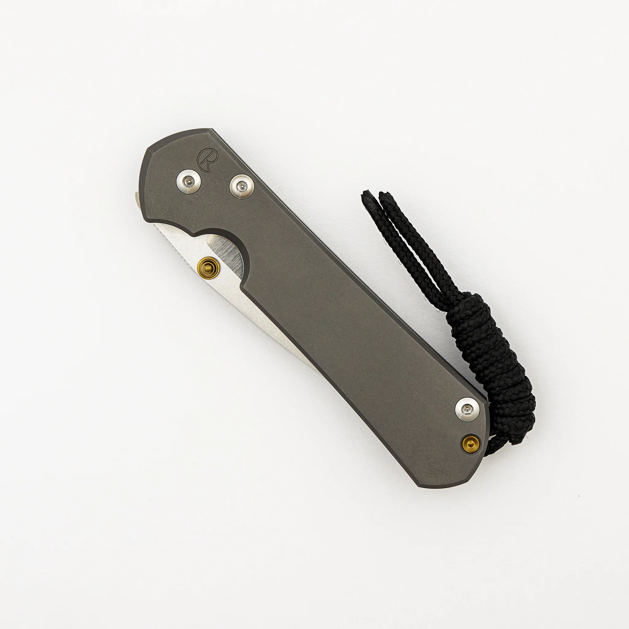 Small Sebenza 31 - Drop Point Polished CPM MagnaCut Blade - Glass Blasted - MIM Clip - Gold Single Lug - Image 3