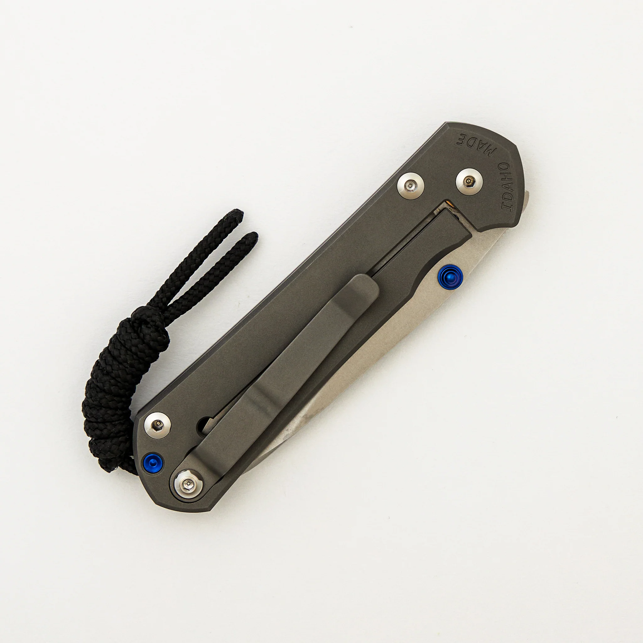 Small Sebenza 31 - Insingo CPM MagnaCut Blade - Glass Blasted - Blue Double Lugs - Image 4