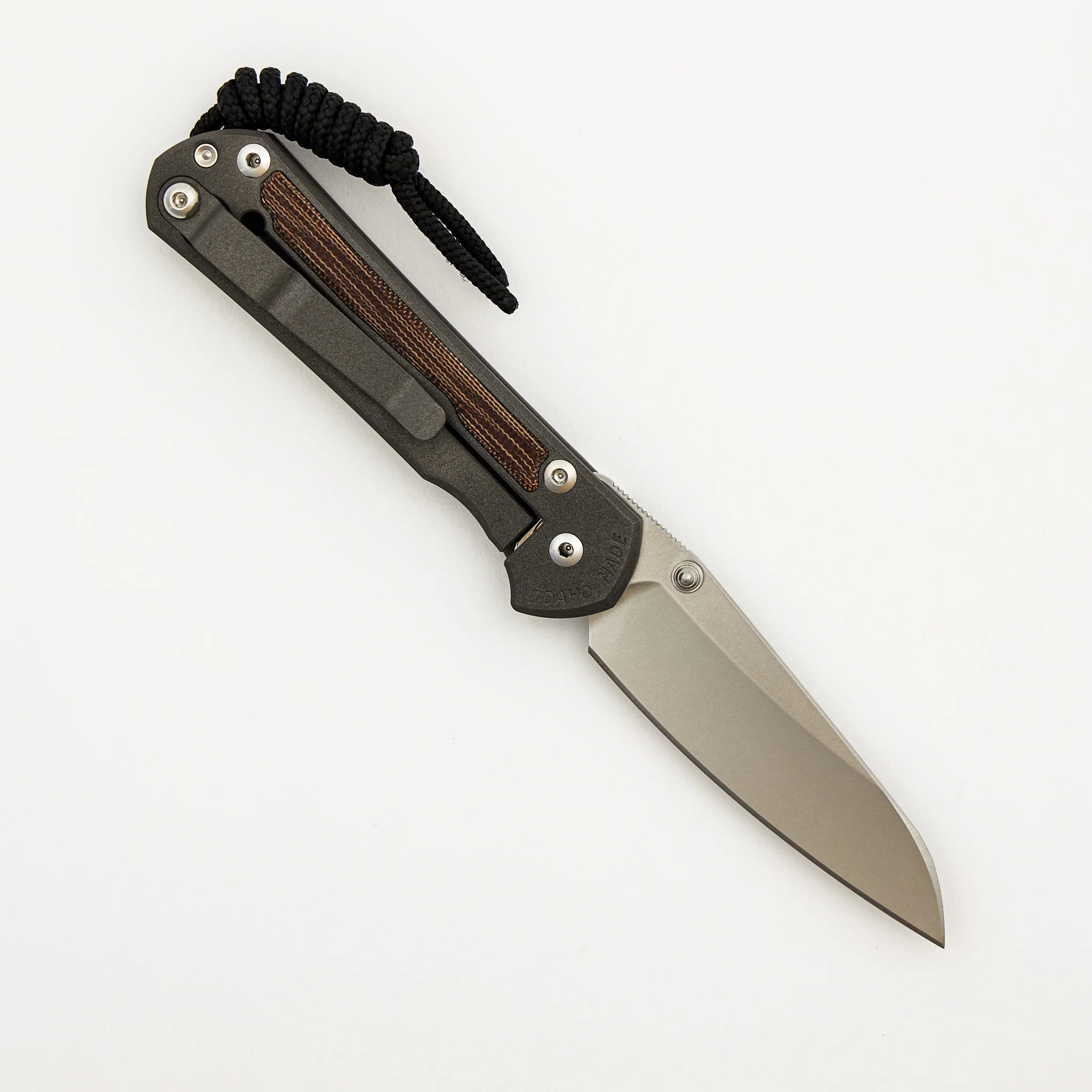 Small Sebenza 31 - Natural Canvas Micarta Inlays - Insingo CPM MagnaCut Blade - Silver Double Thumb Lugs - Image 2