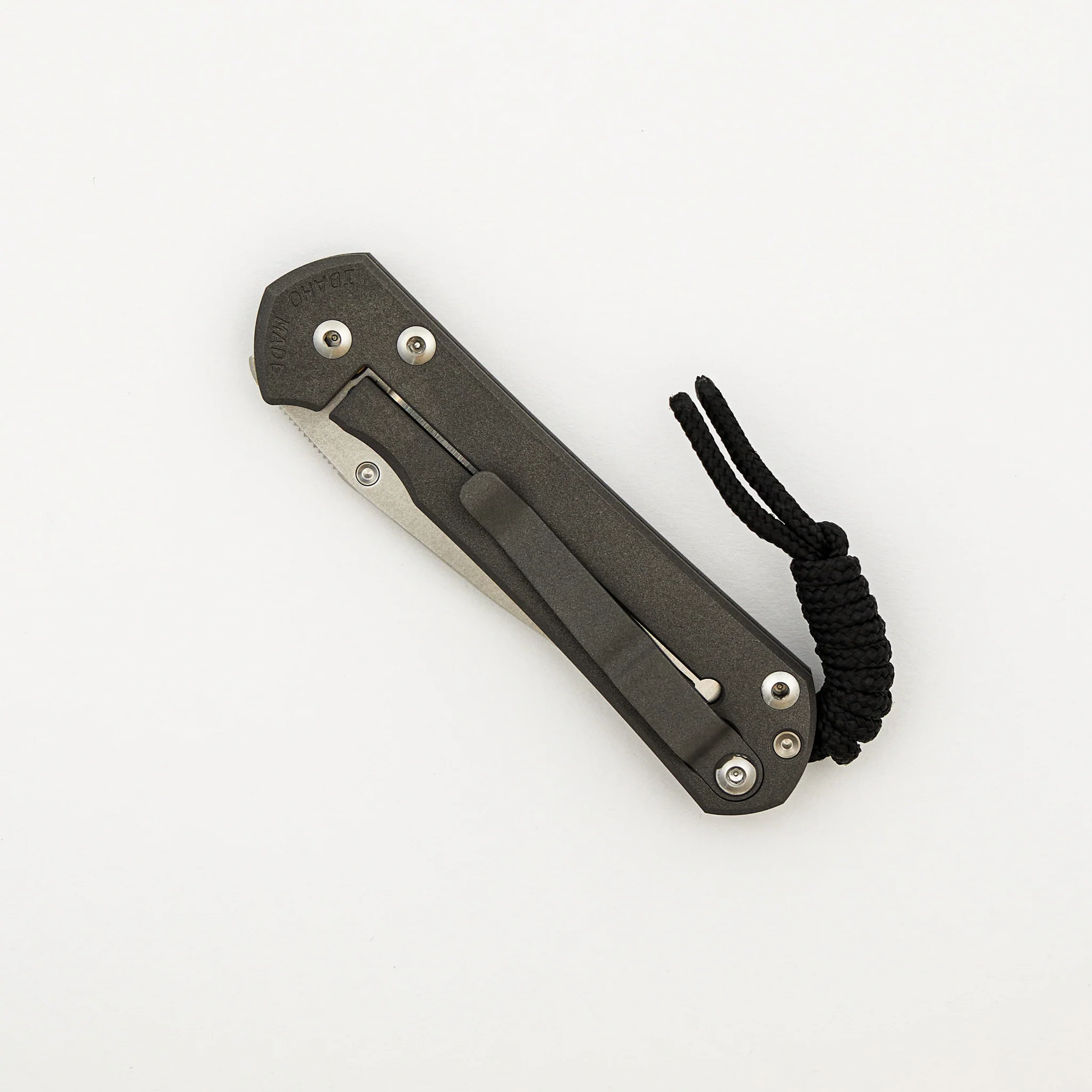 Small Sebenza 31 - Unique Graphic Left Handed - Drop Point CPM MagnaCut Blade - Amethyst - Silver Single Thumb Lug - Image 4