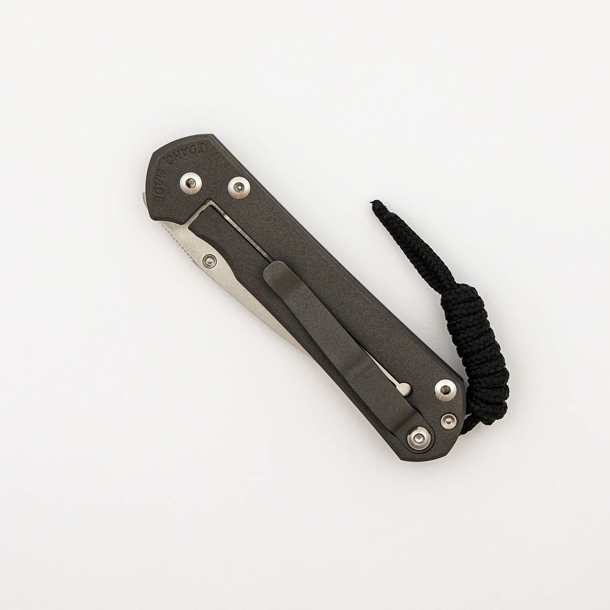 Small Sebenza 31 - Unique Graphic Left Handed - Drop Point CPM MagnaCut Blade - Amethyst - Silver Single Thumb Lug - Image 4
