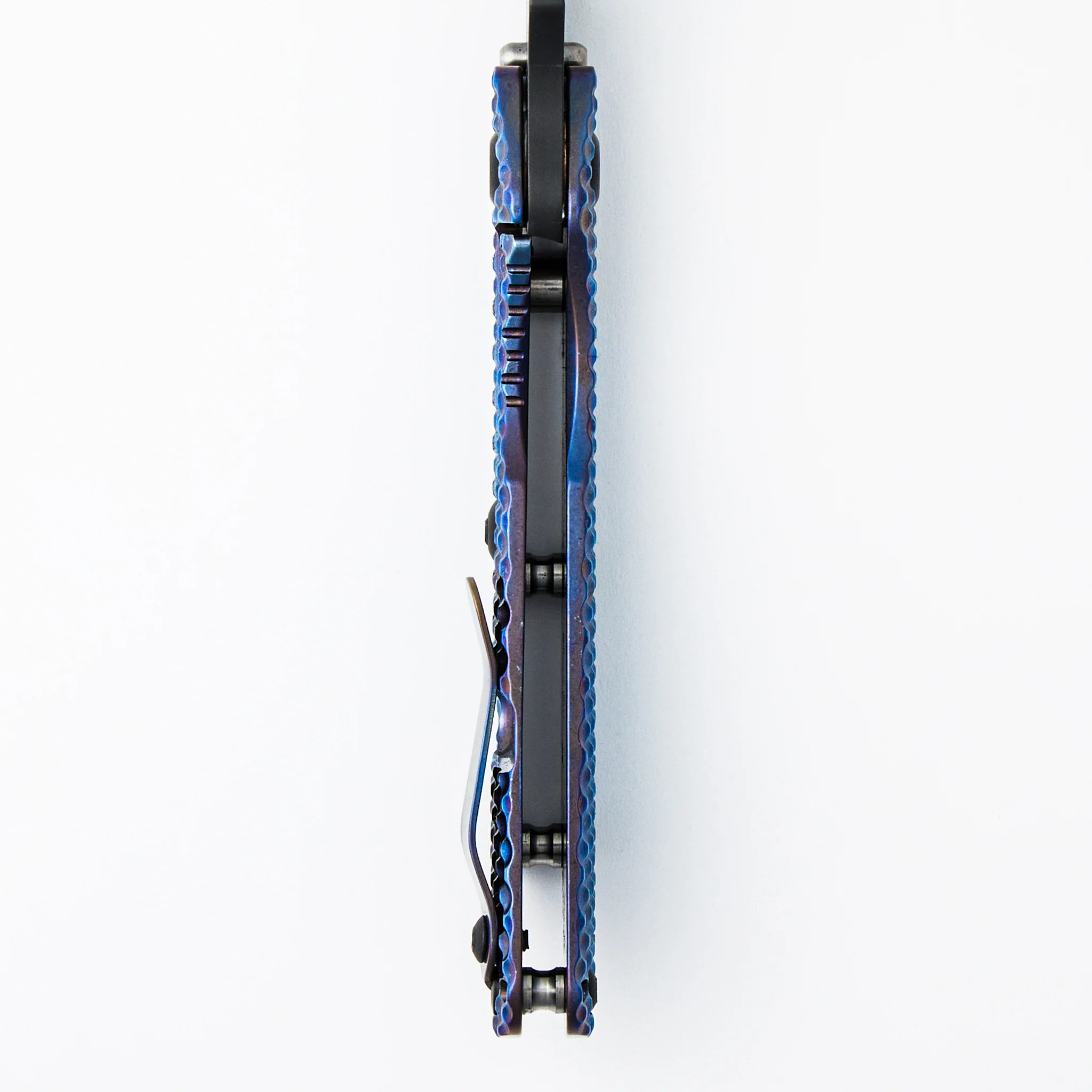 SMF DGG - Heat Colored Titanium Handle - Drop Point 20CV Blade - Image 6