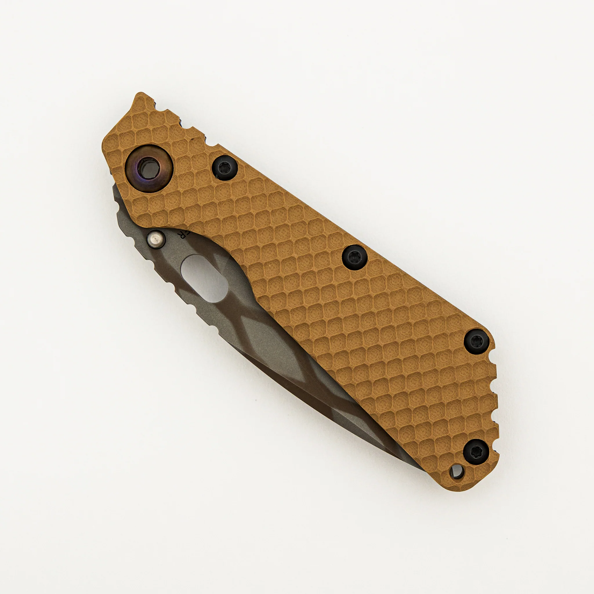 SMF DGG - Tan G10/Titanium Handle - Drop Point MagnaCut Blade - Image 3