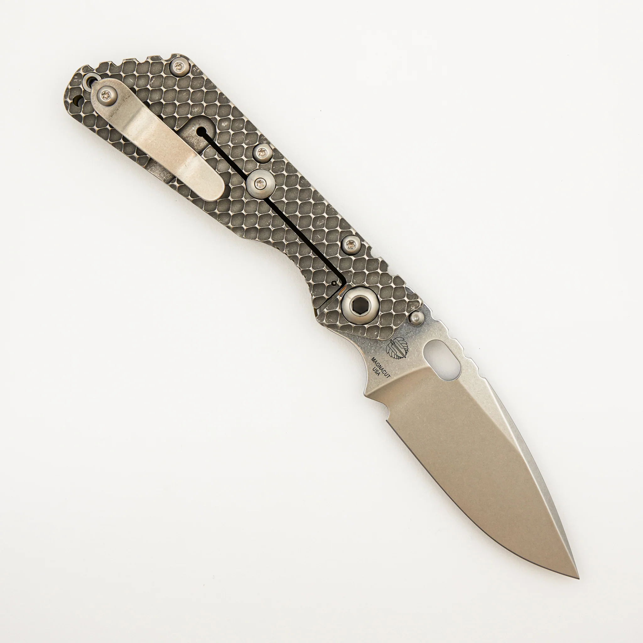 SMF DGG - Titanium/OD Green G10 Handle - Drop Point MagnaCut Blade - Image 2
