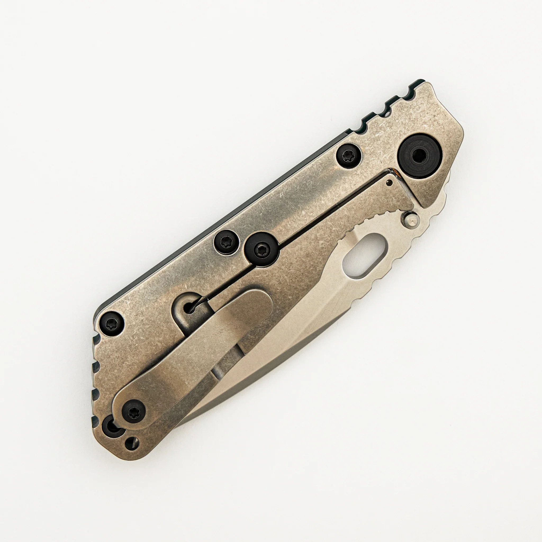 SMF - Green G10/Titanium Handle - Drop Point 20CV Blade - Image 4