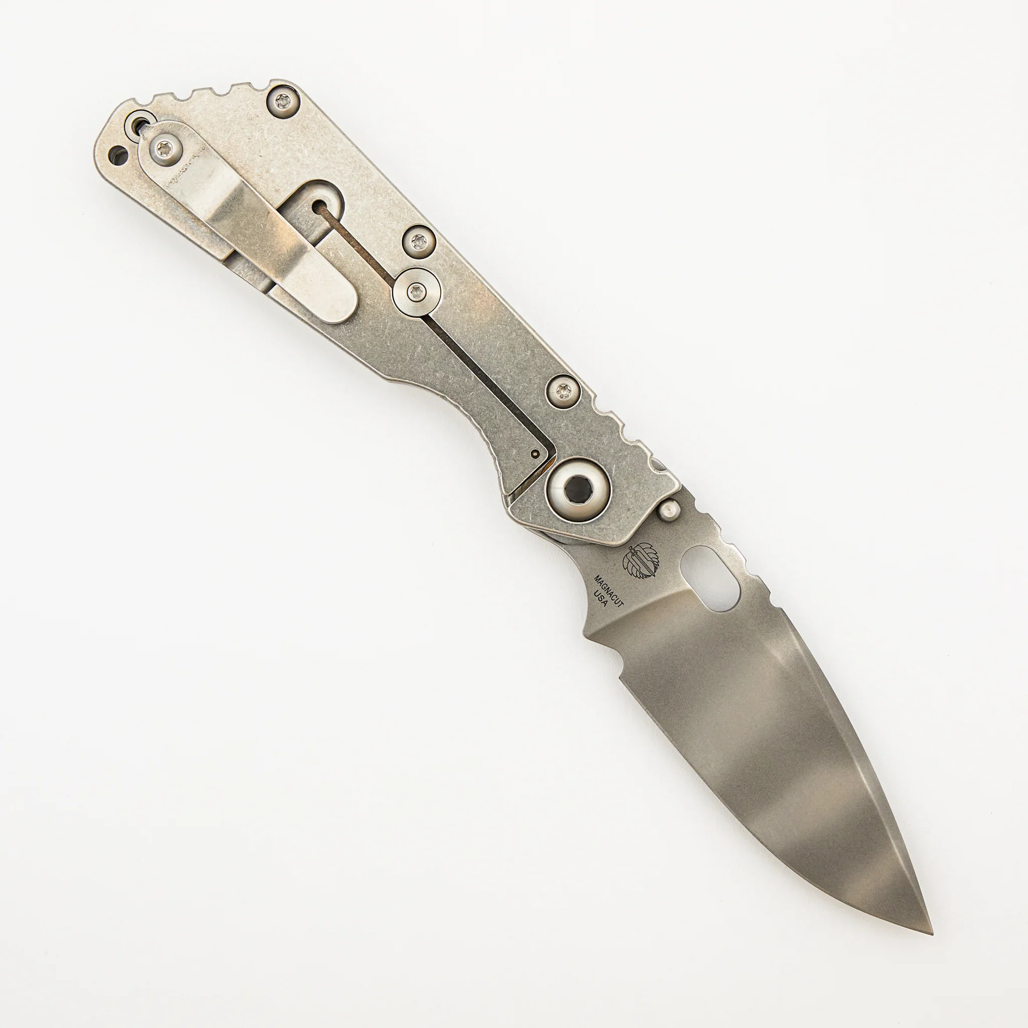SMF - Titanium Handle - Drop Point MagnaCut Blade - Image 2