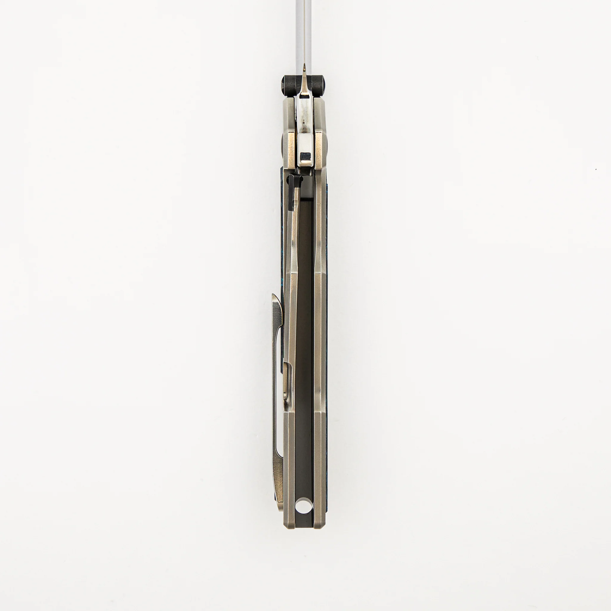 Snafu - Titanium/Carbon Fiber Handle - Mirror M398 Blade (Peter Rassenti Design) - Image 6