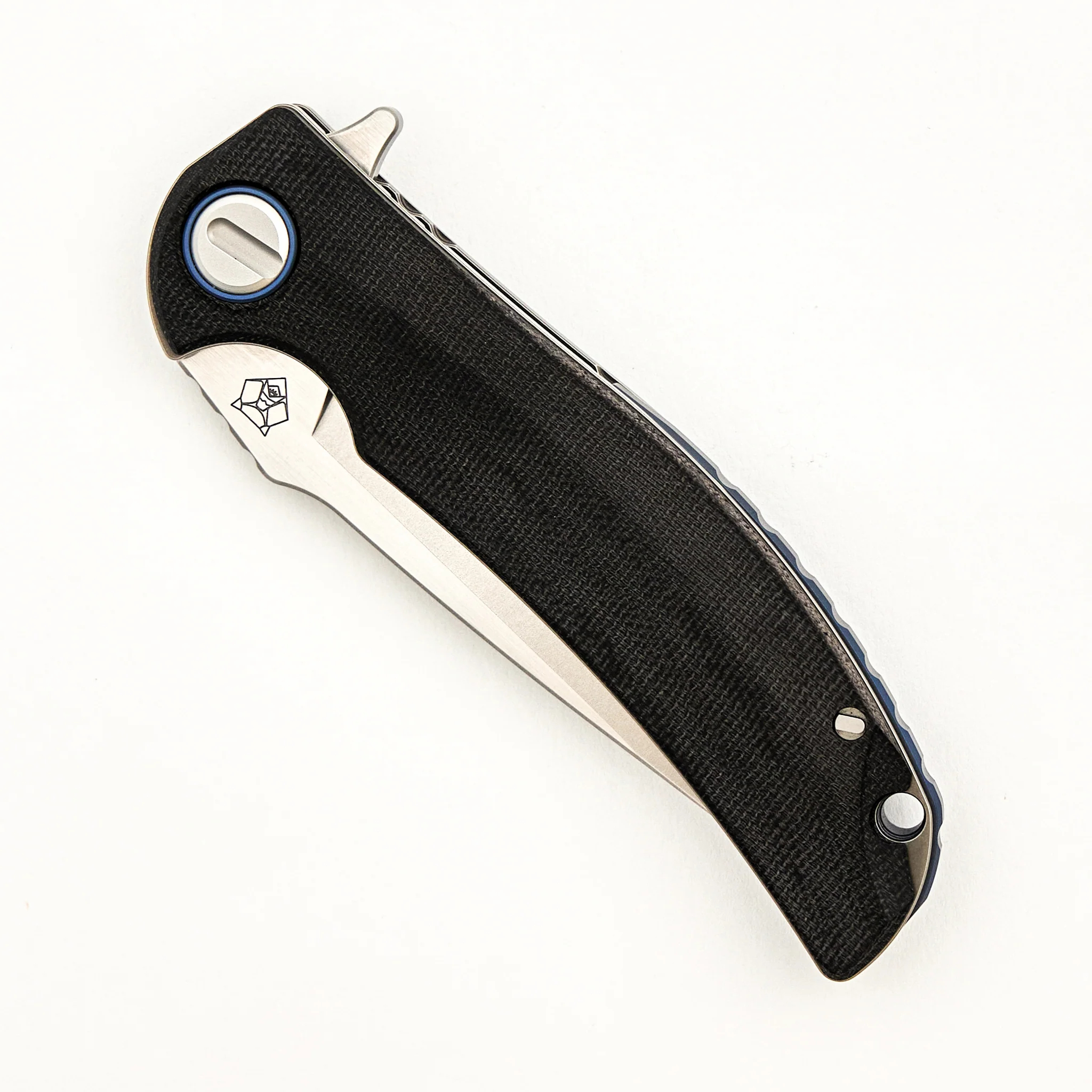 Soft Overkill - M398 Blade - Black Canvas Micarta Handle - SRRBS (RJ Martin Design) - Image 3
