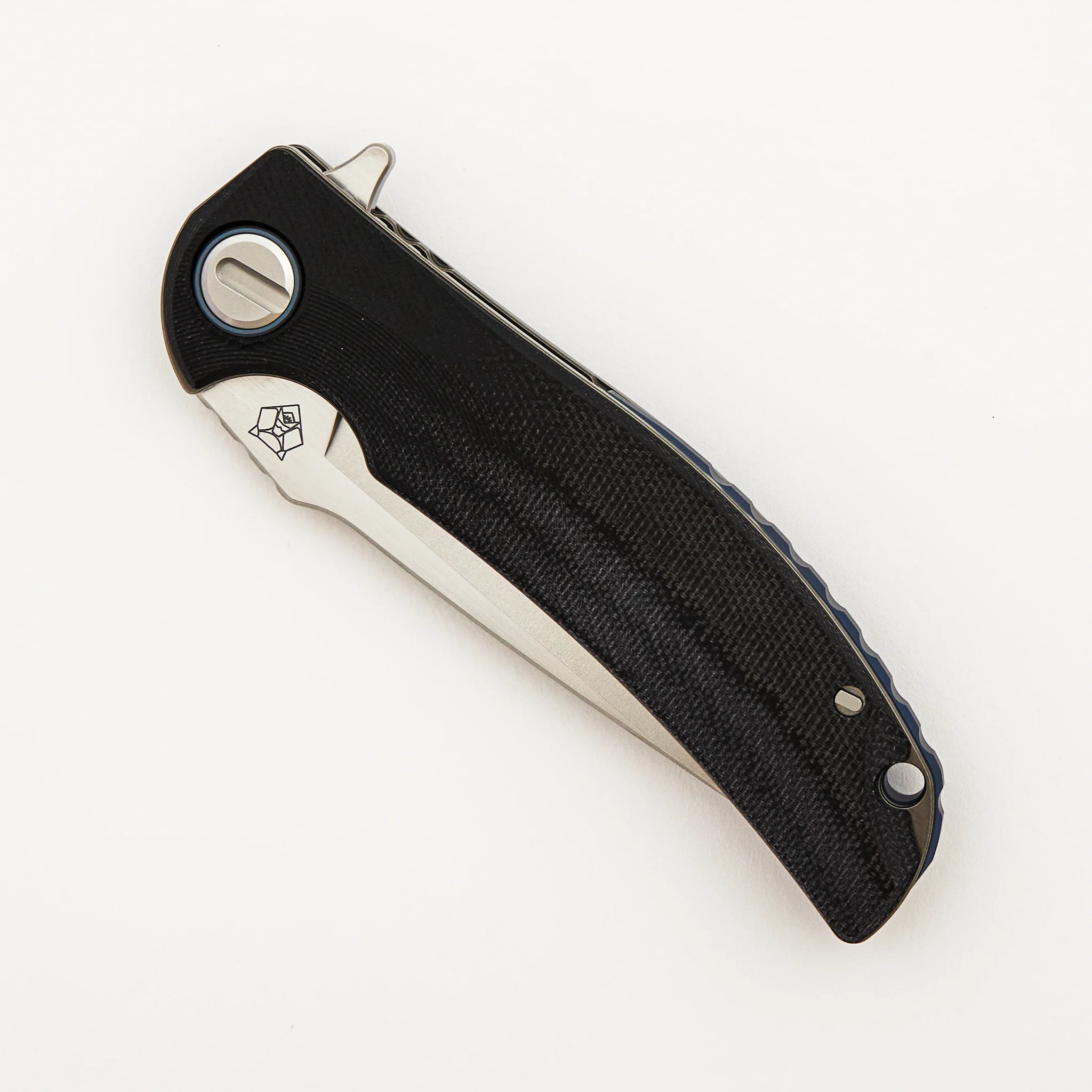 Soft Overkill - M398 Blade - Black Canvas Micarta Handle - SRRBS (RJ Martin Design) - Image 3