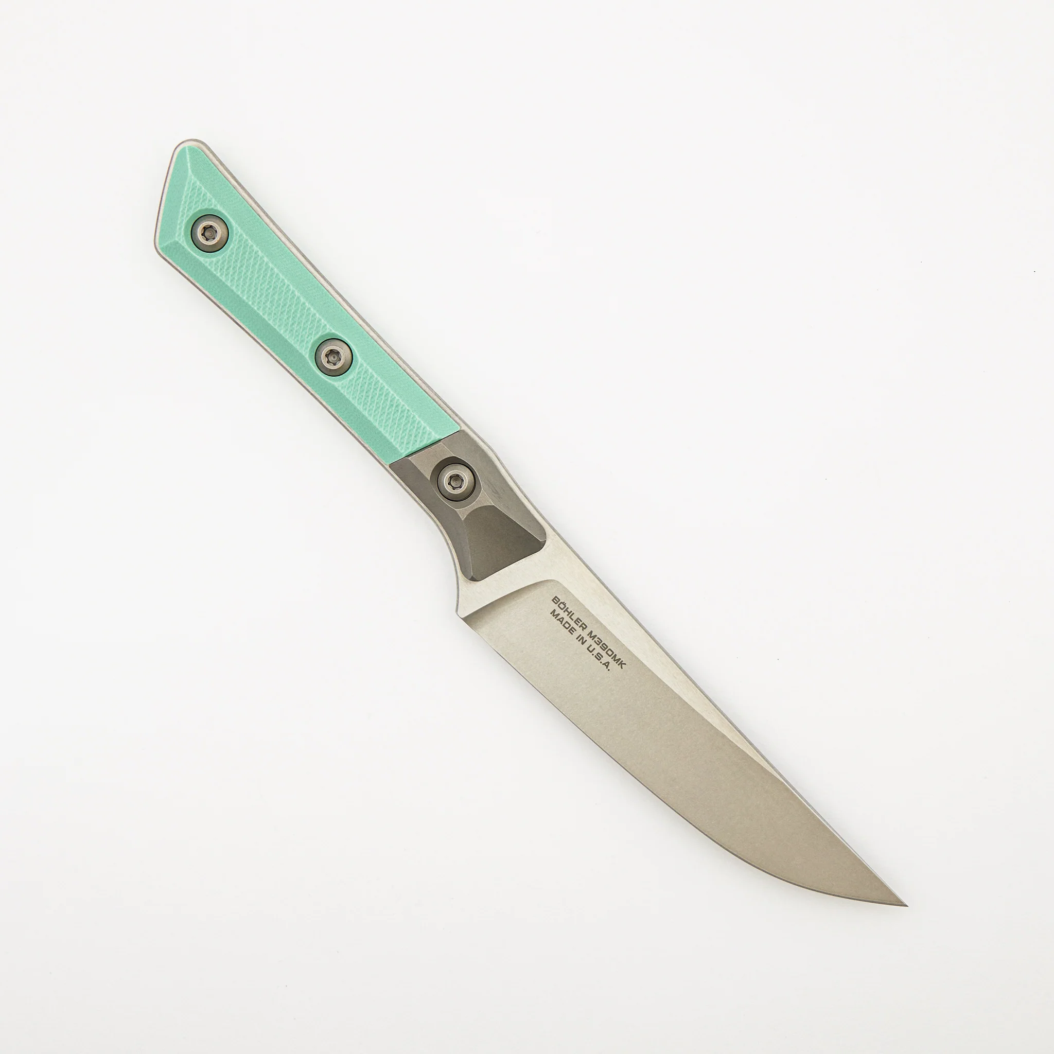 Steak Knife Set - G-10 Caribbean Blue - Bead Blast Bolster - Stonewash Standard - 3600B-10 SETCA - Image 4