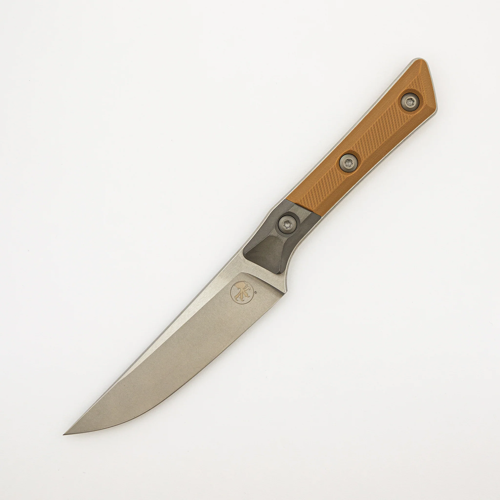 Steak Knife Set - G-10 Coyote Tan - Bead Blast Bolster - Stonewash Standard - 3600B-10 SETCE - Image 2