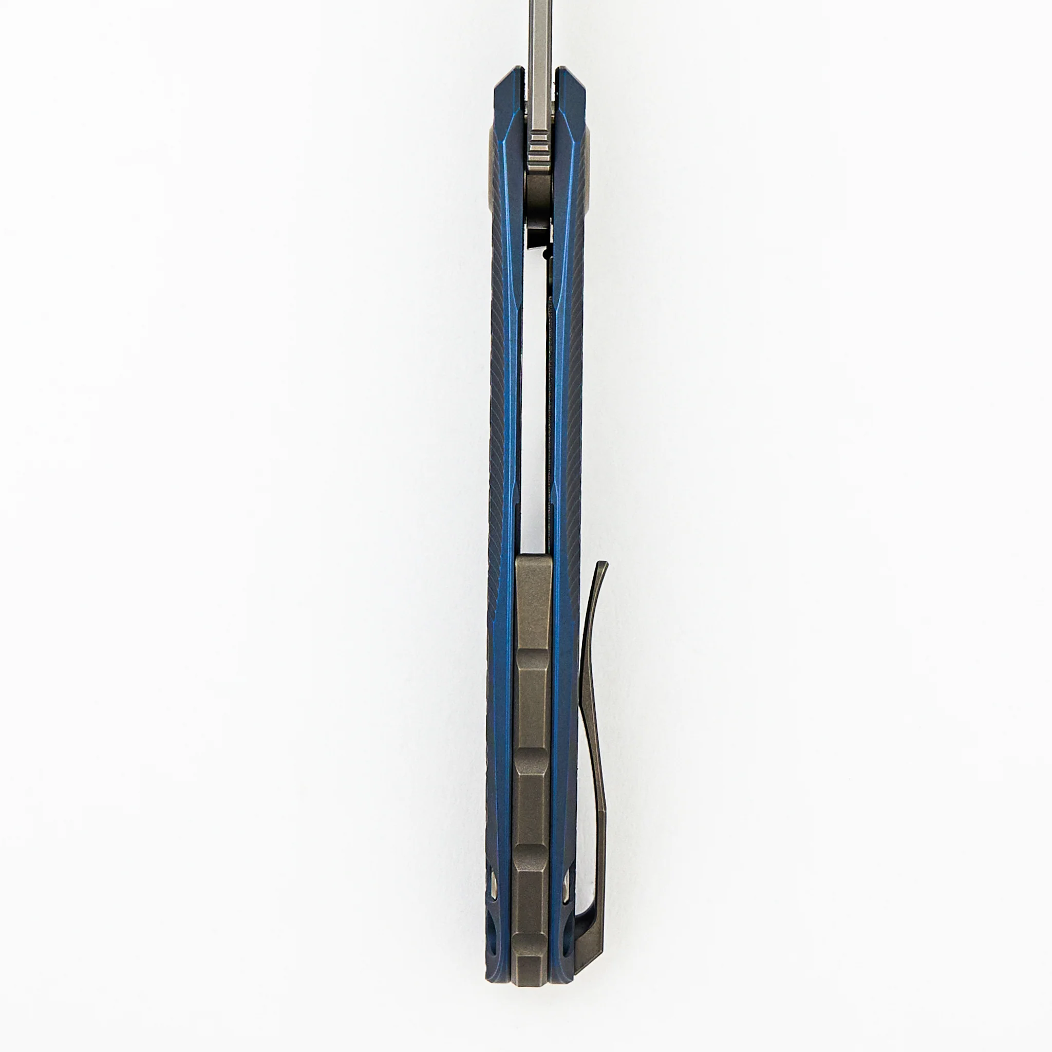 Stellar Bear Pattern – Blue Titanium Handle – M390 Blade – MRBS - Image 7