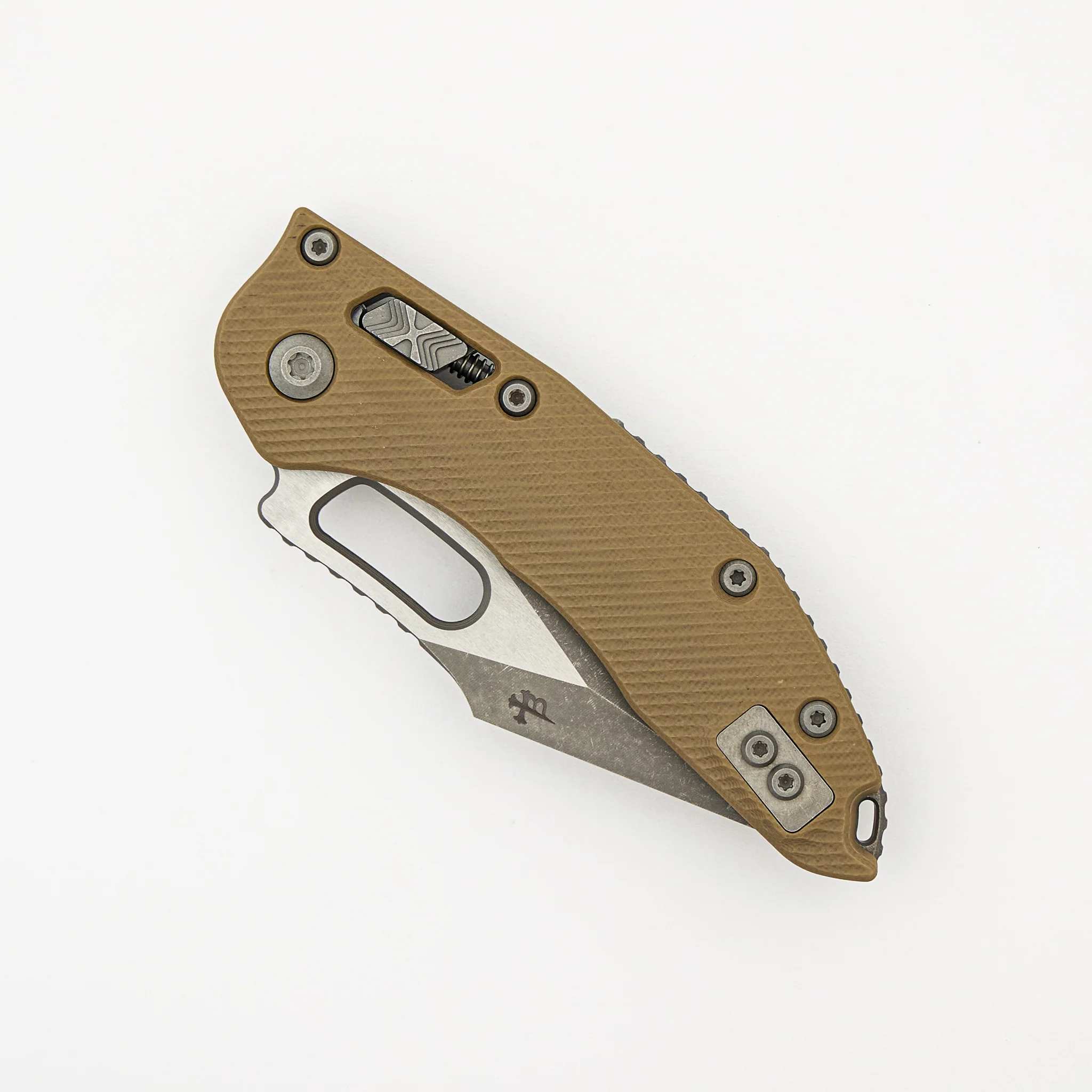 Stitch - RAM-LOK S/E Fluted G-10 Tan Apocalyptic Standard 169RL-10 APFLGTTA (Borka Blades Design) - Image 3