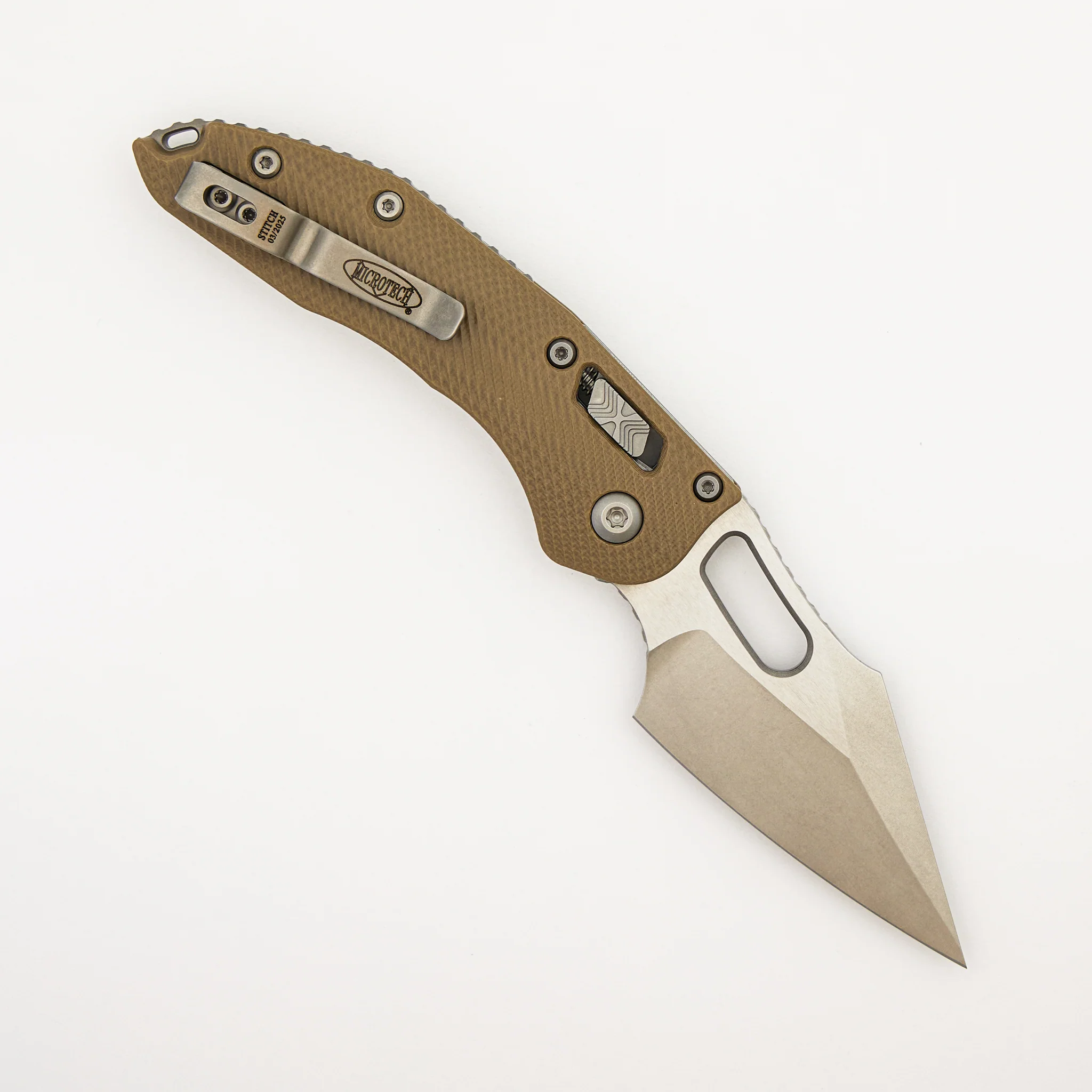 Stitch - RAM-LOK S/E Fluted G-10 Tan Stonewash Standard 169RL-10 FLGTTA (Borka Blades Design) - Image 2