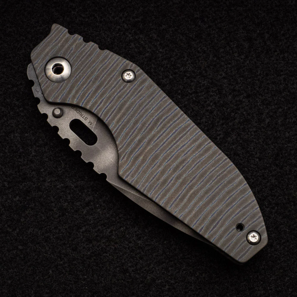 J2 - Flamed Titanium Handle - Tiger Stripe CPM 154 Blade - Image 4