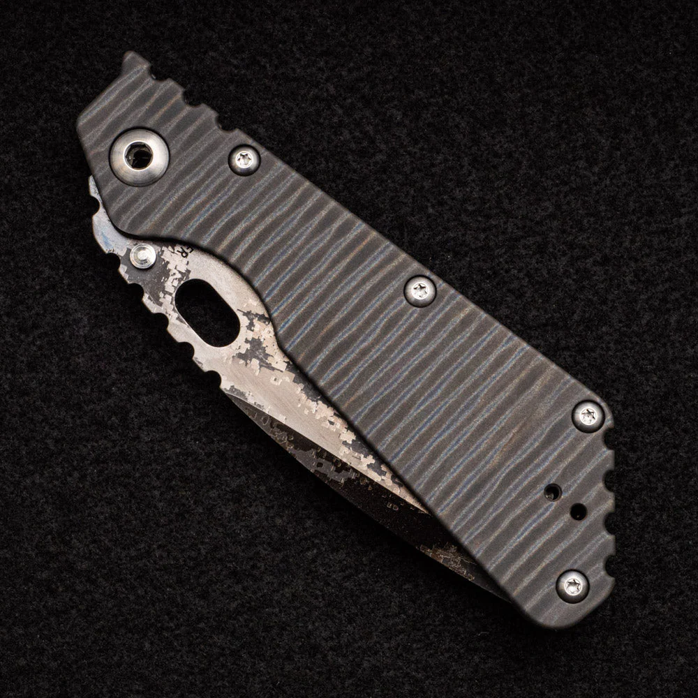 SMF XL - Flamed Titanium Handle - Digi Camo D2 Blade - Image 4