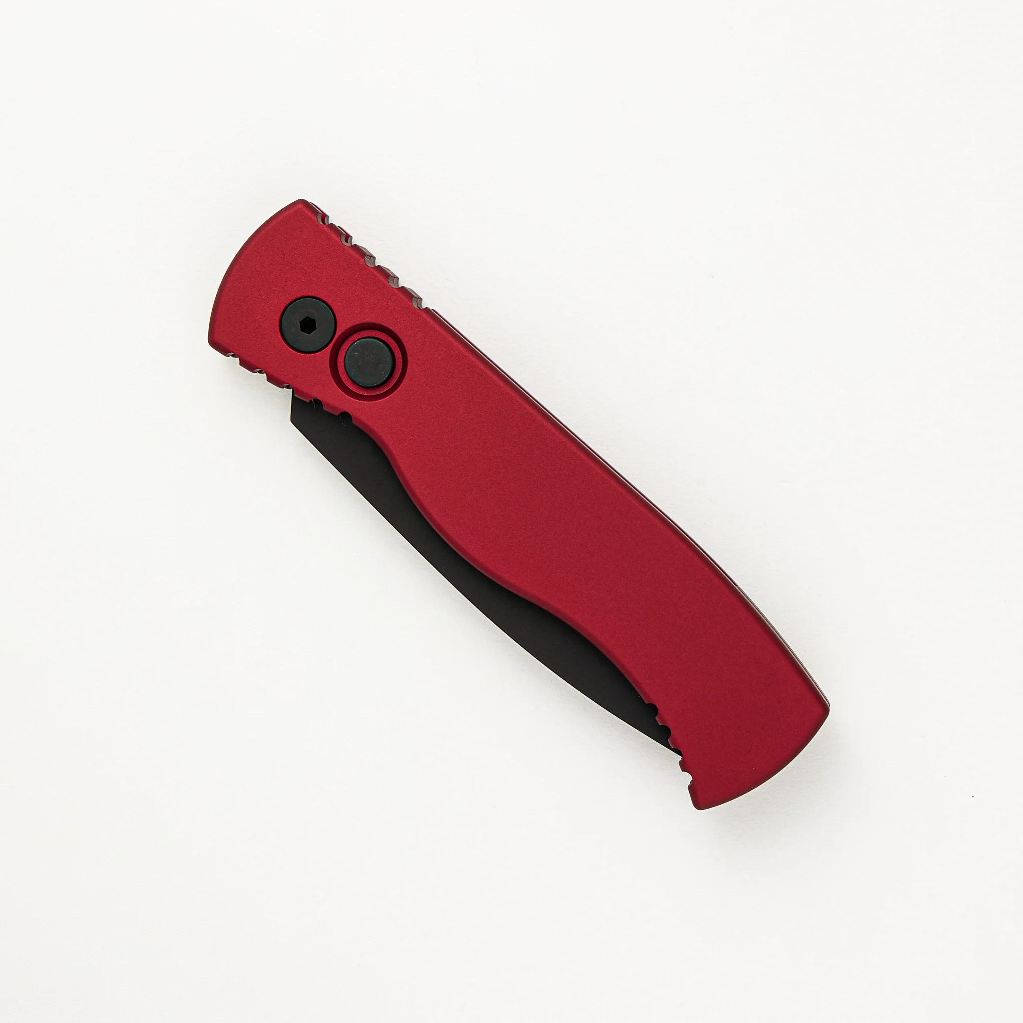 Tactical Response 2 Auto - Solid Red Aluminum Handle - DLC Black MagnaCut Blade - T203-RED - Image 3