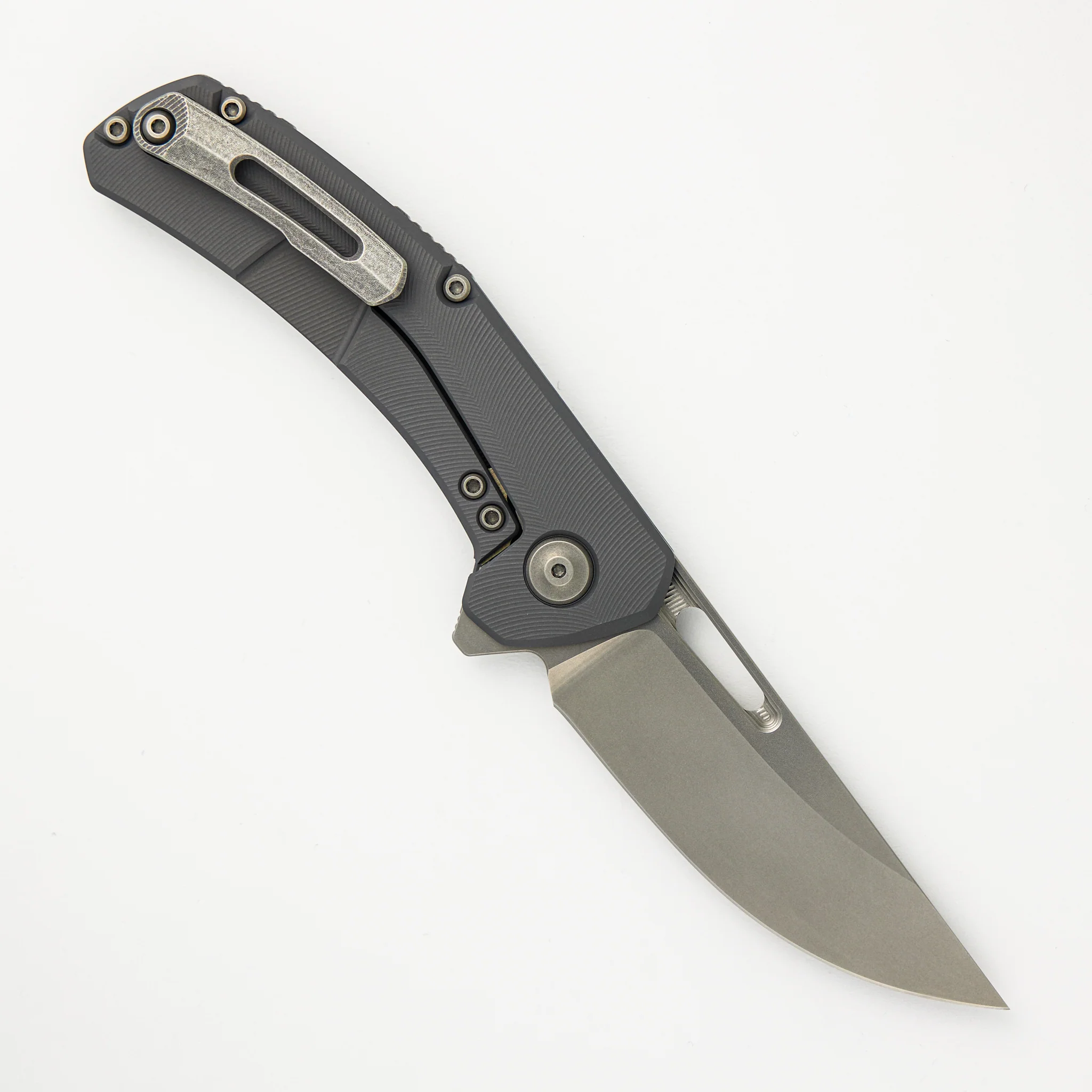 Archer - Darkened Titanium Textured Handle - MagnaCut Blade - Image 2