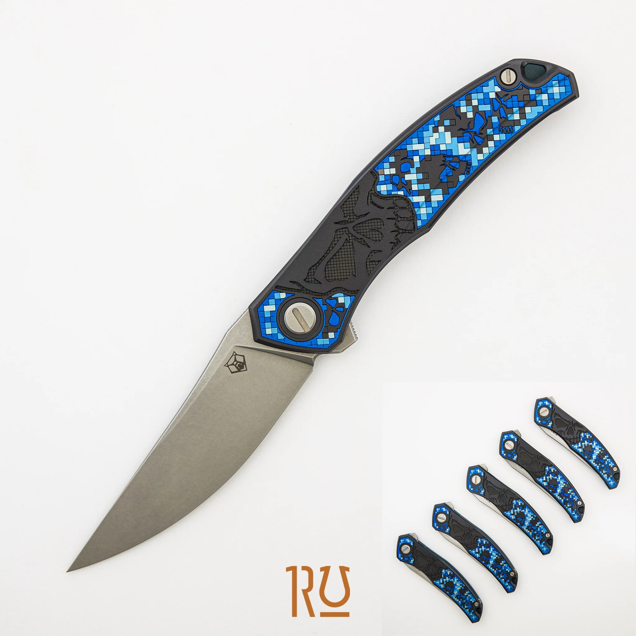 Ti2 Design Finish Quantum Black Hula “Pixelated Skull” – Cromax PM Blade – MRBS - Completed
