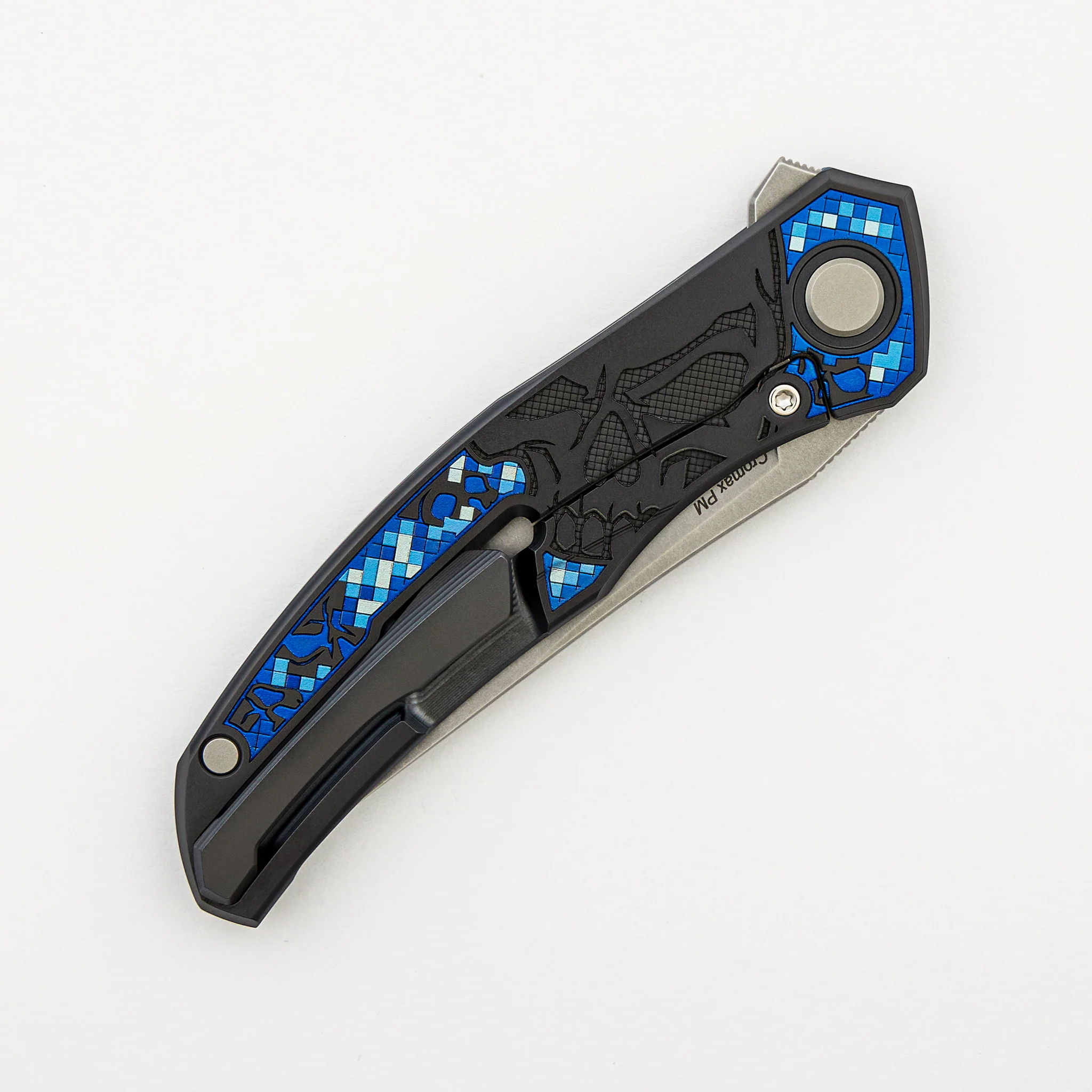 Ti2 Design Finish Quantum Black Hula “Pixelated Skull” – Cromax PM Blade – MRBS - Completed - Image 5