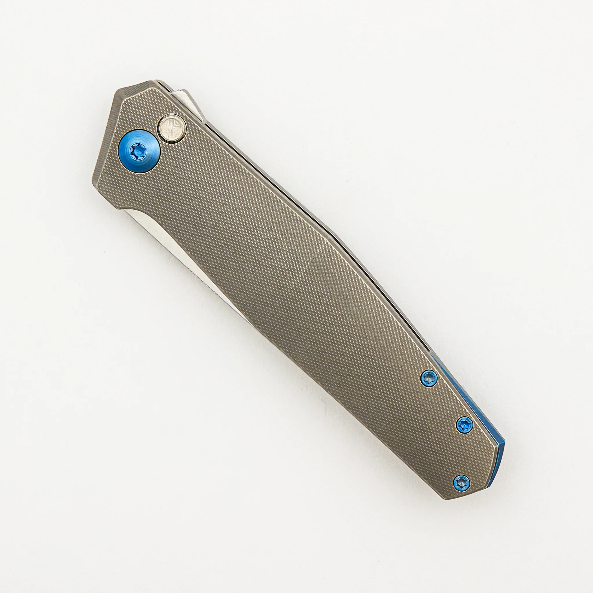 Toko - Grey/Blue Titanium Handle - RWL34 Blade - Image 3