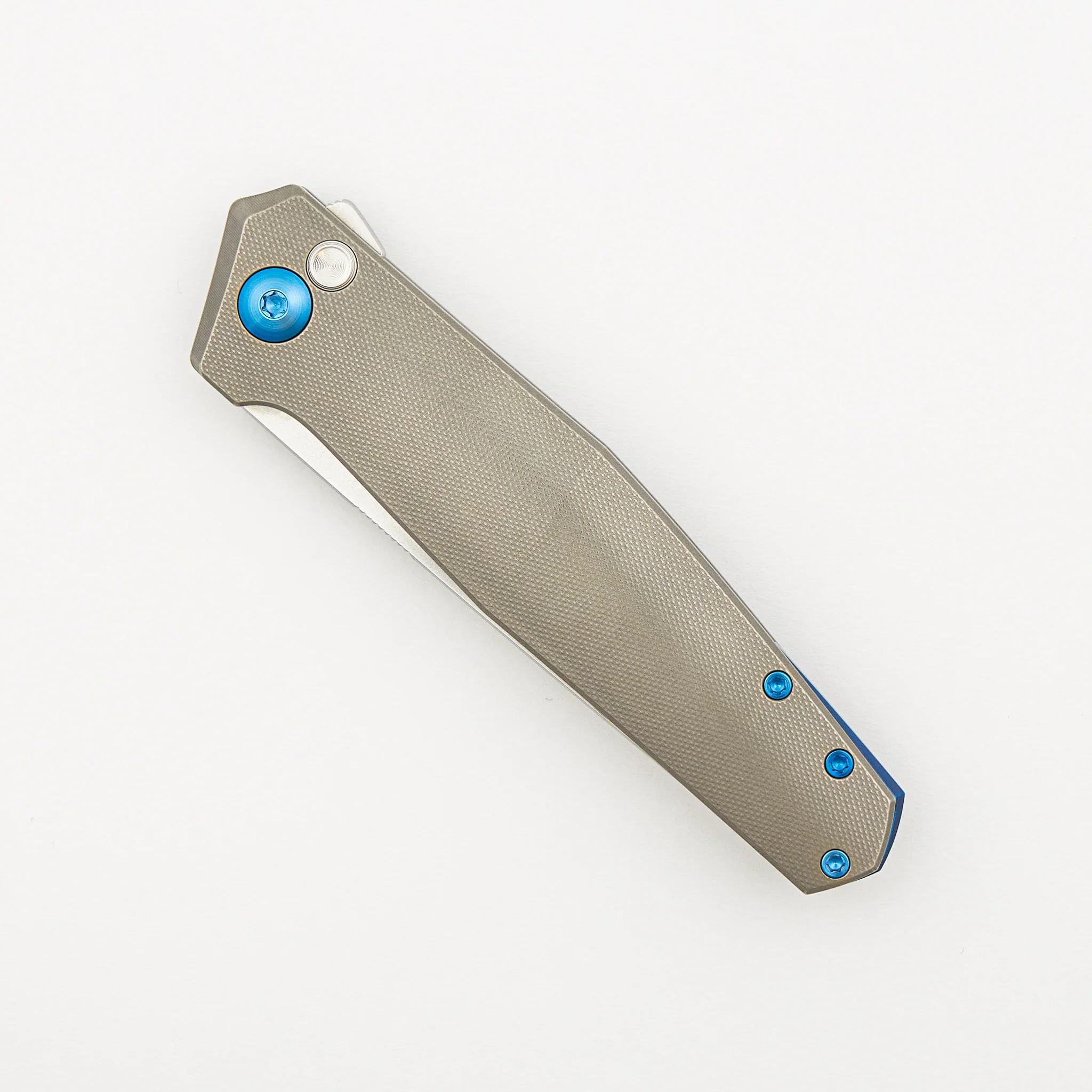 Toko - Grey/Blue Titanium Handle - RWL34 Blade - Image 3