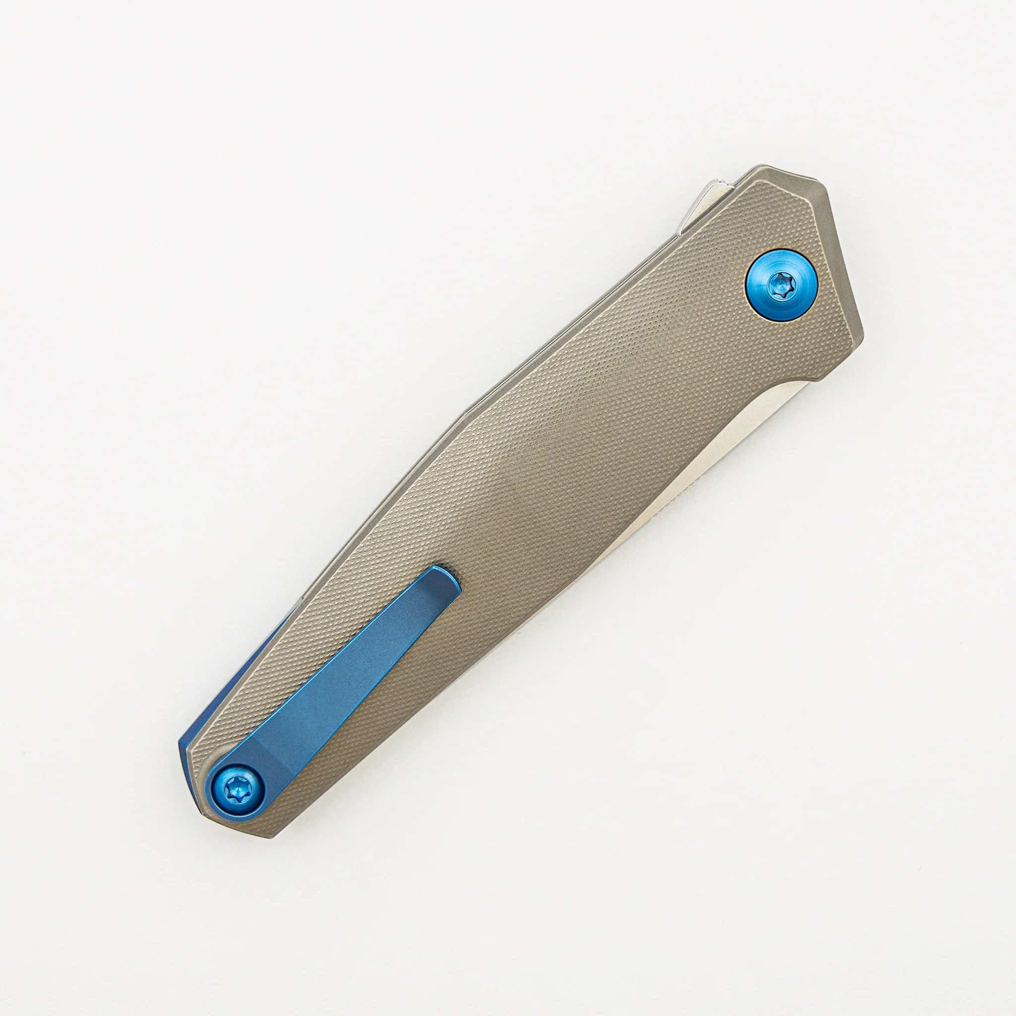 Toko - Grey/Blue Titanium Handle - RWL34 Blade - Image 4