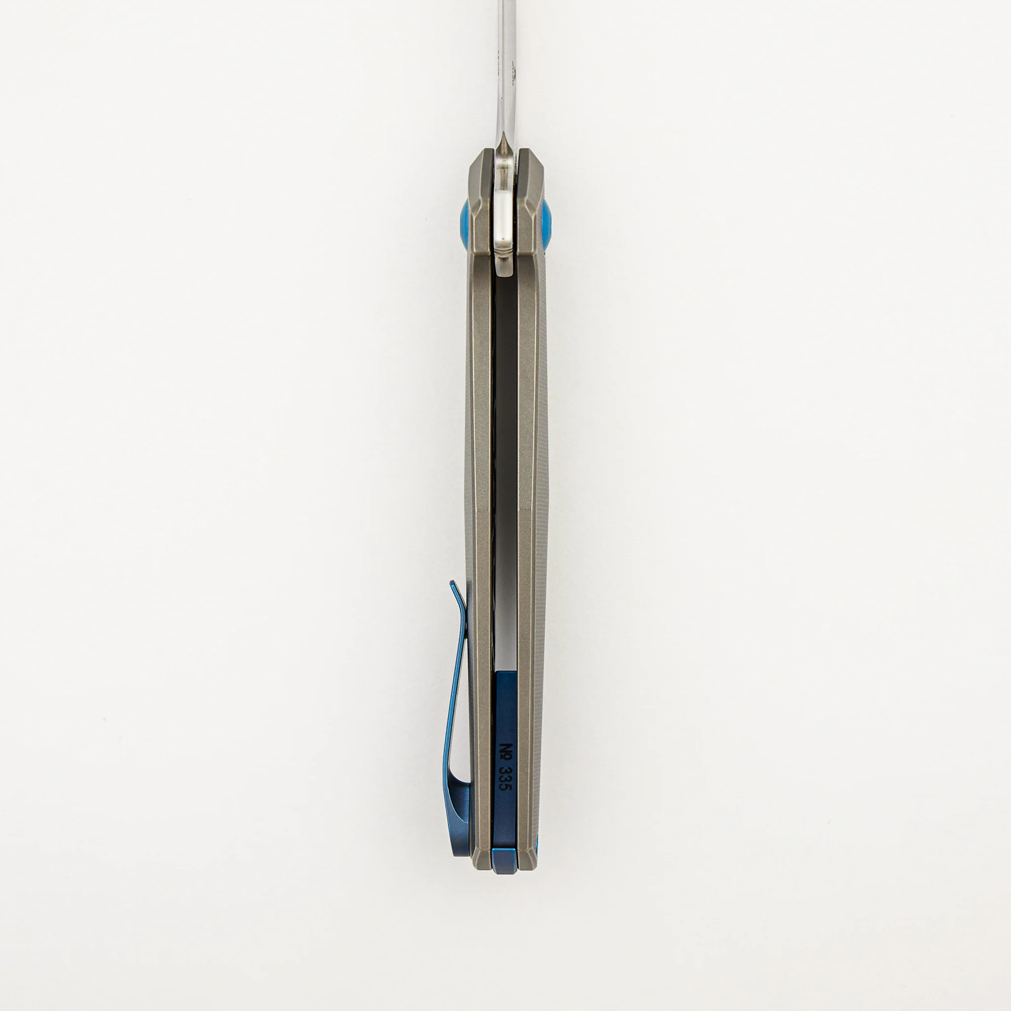 Toko - Grey/Blue Titanium Handle - RWL34 Blade - Image 6