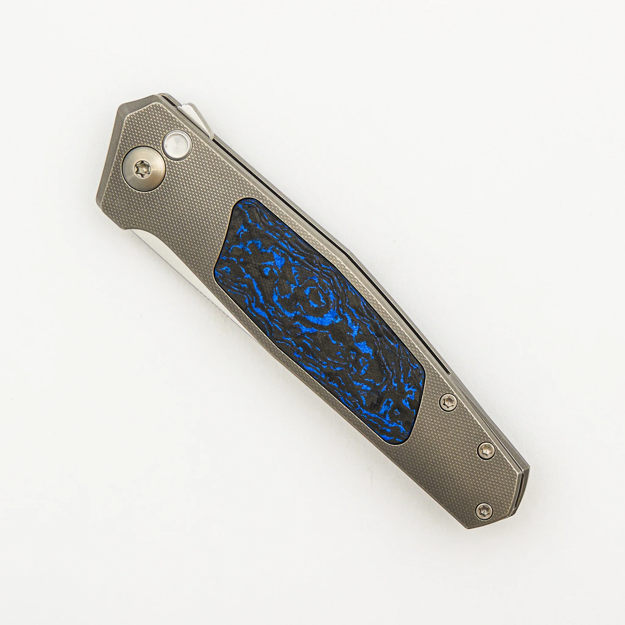 Toko - Grey/Satin - Black/Blue TechnoCarbo Handle - RWL34 Blade - Image 17