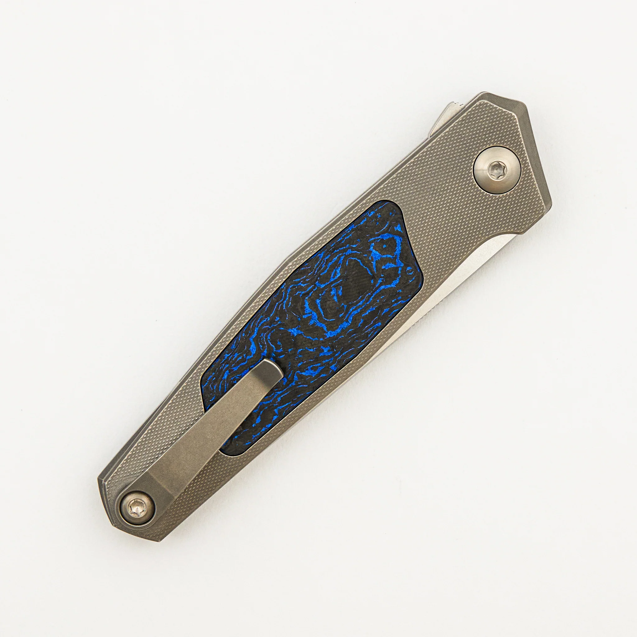 Toko - Grey/Satin - Black/Blue TechnoCarbo Handle - RWL34 Blade - Image 18