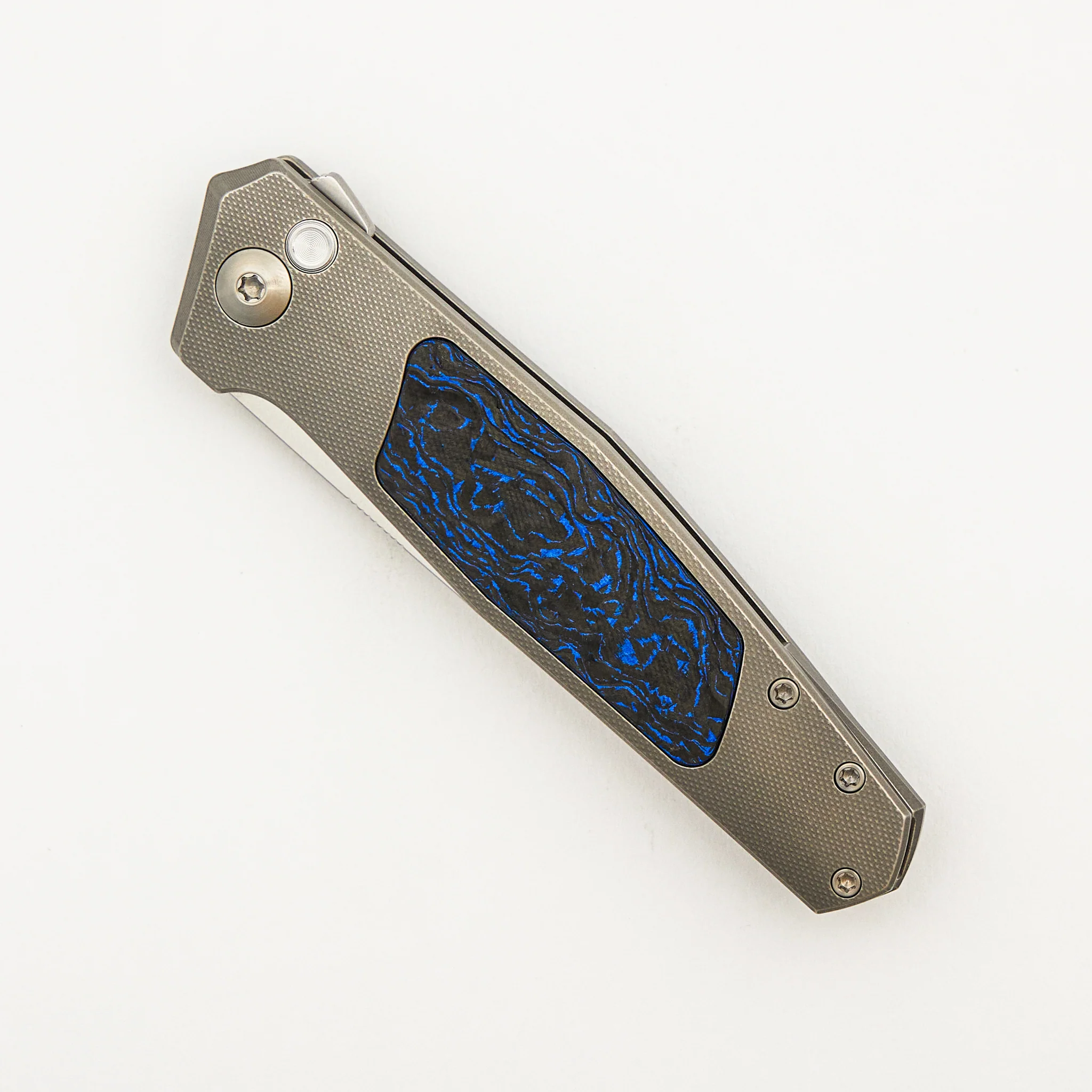 Toko - Grey/Satin - Black/Blue TechnoCarbo Handle - RWL34 Blade - Image 24