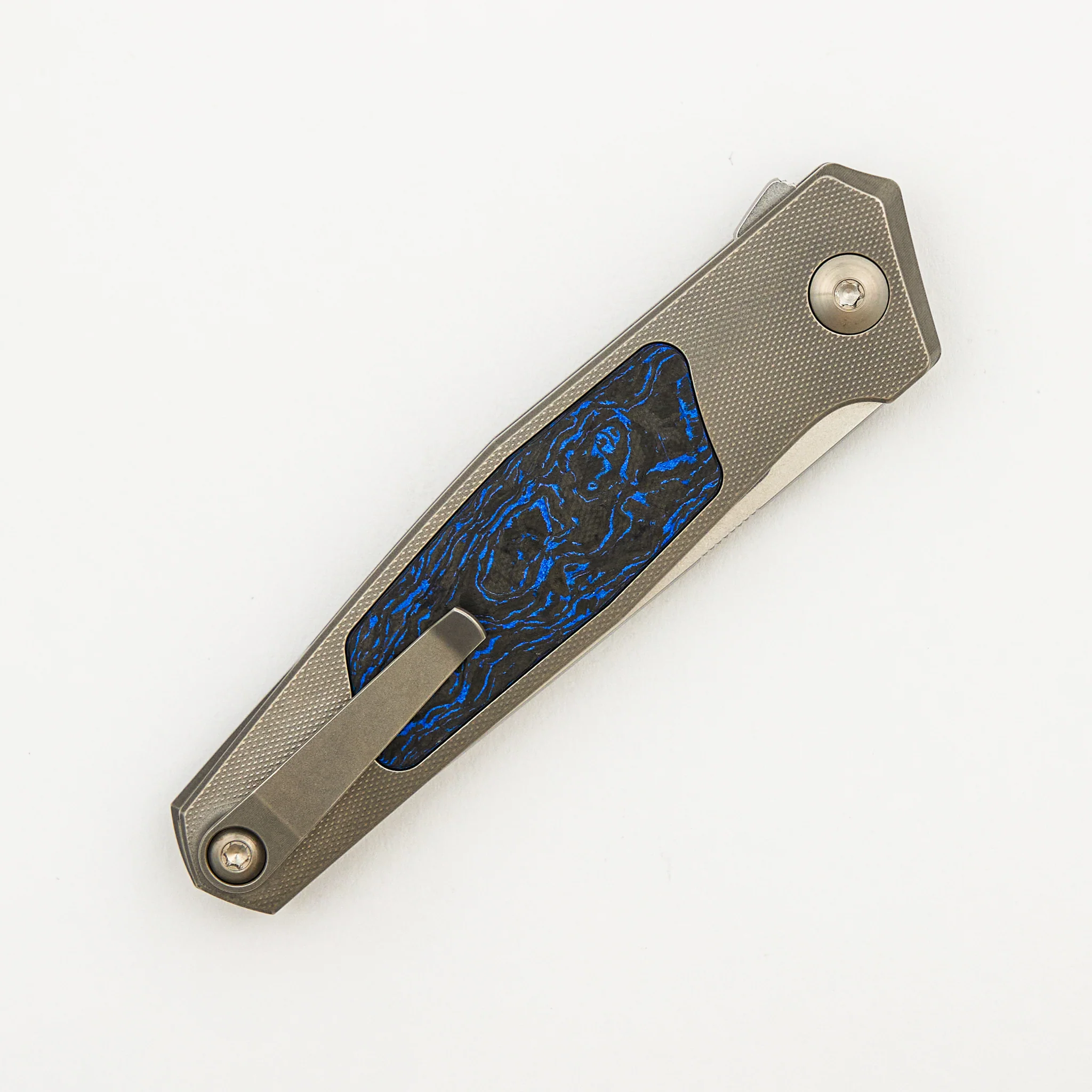 Toko - Grey/Satin - Black/Blue TechnoCarbo Handle - RWL34 Blade - Image 25