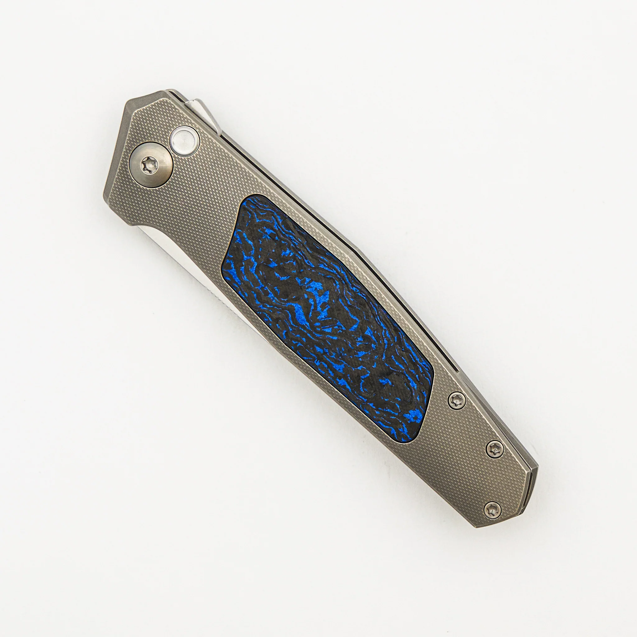 Toko - Grey/Satin - Black/Blue TechnoCarbo Handle - RWL34 Blade - Image 31