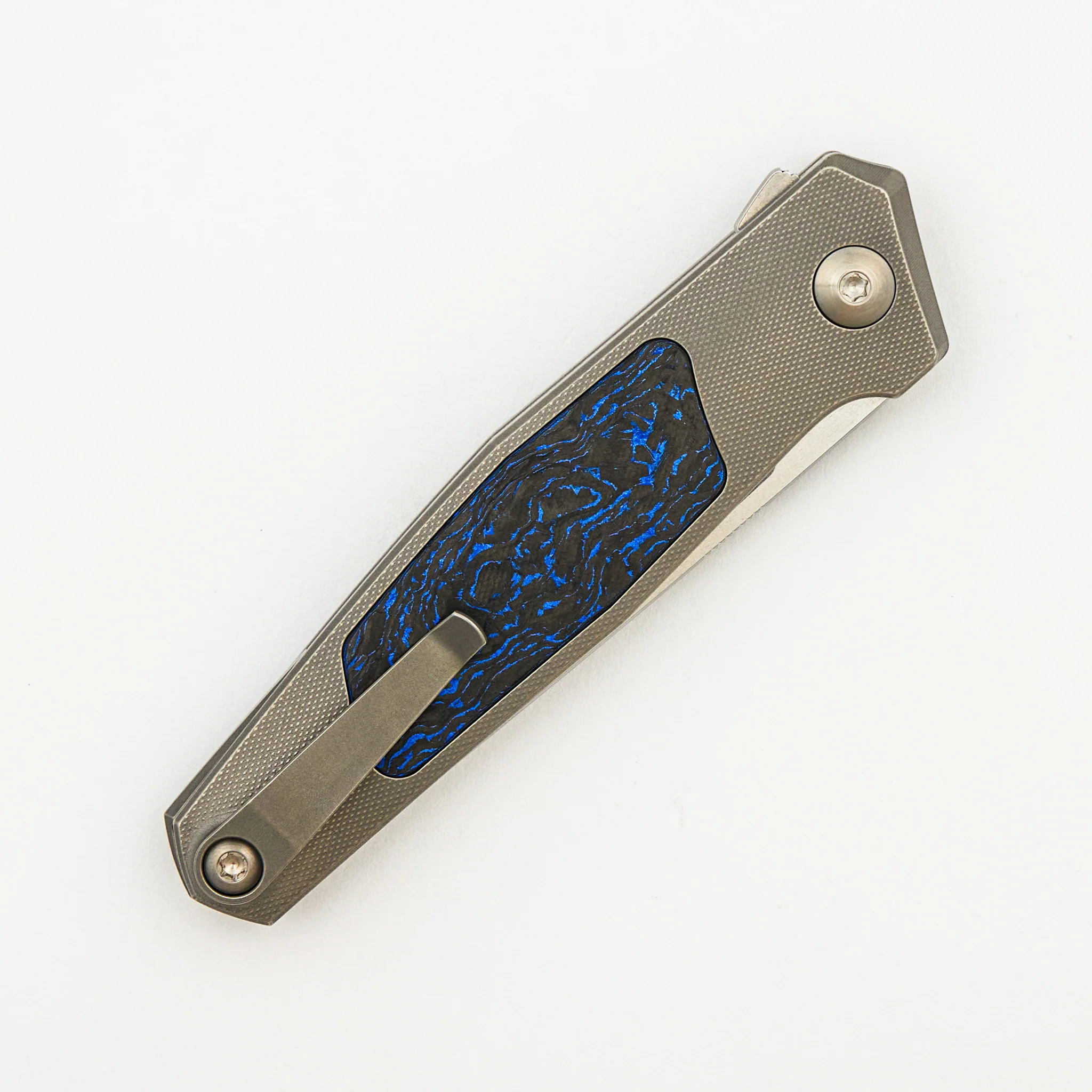 Toko - Grey/Satin - Black/Blue TechnoCarbo Handle - RWL34 Blade - Image 32