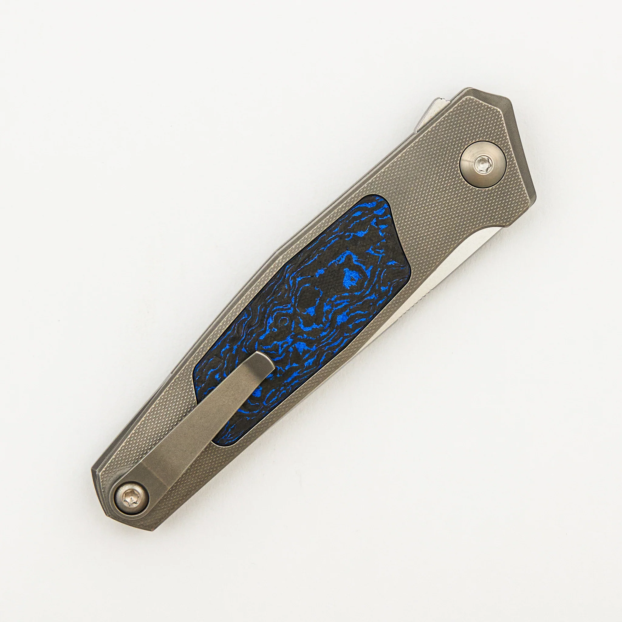 Toko - Grey/Satin - Black/Blue TechnoCarbo Handle - RWL34 Blade - Image 39
