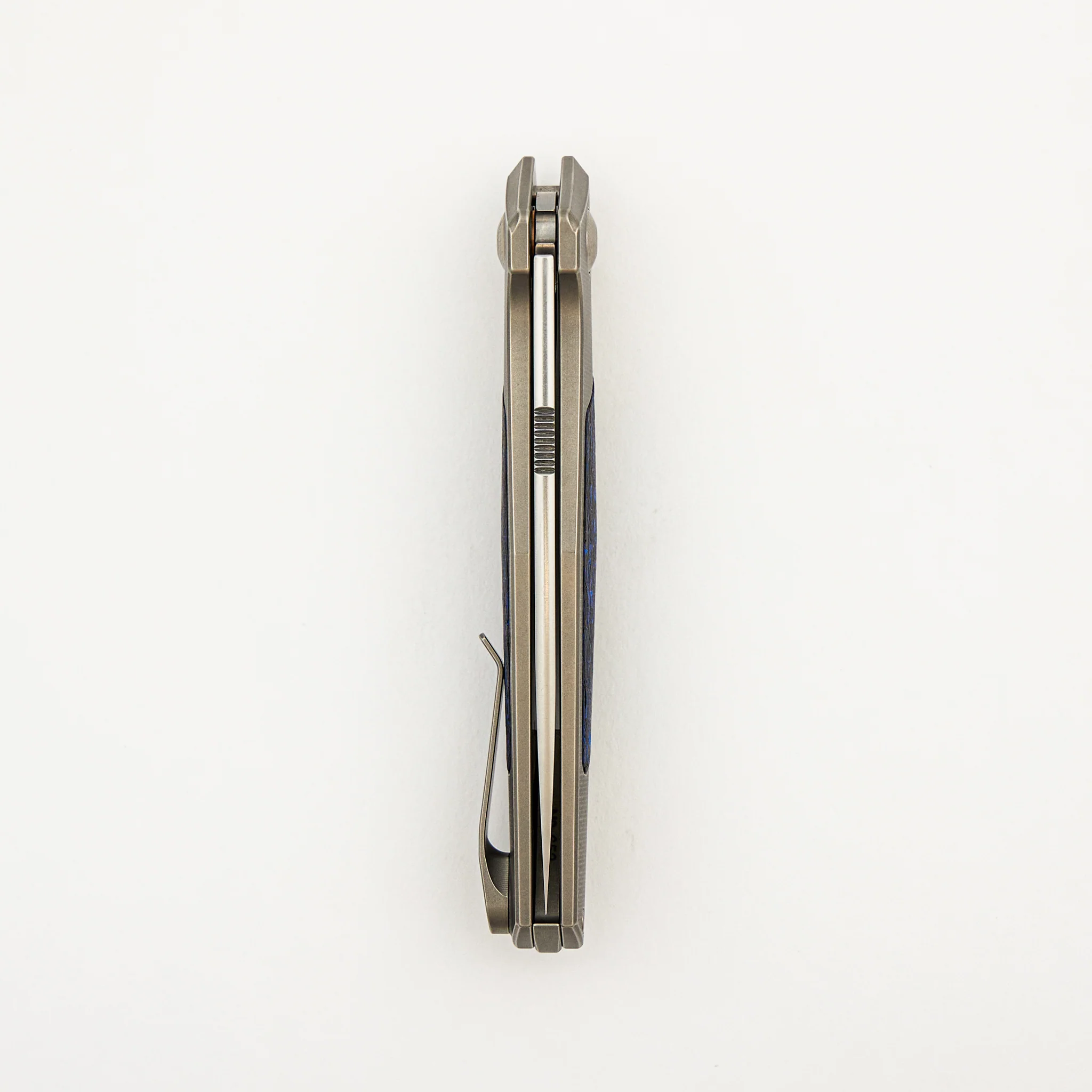 Toko - Grey/Satin - Black/Blue TechnoCarbo Handle - RWL34 Blade - Image 5