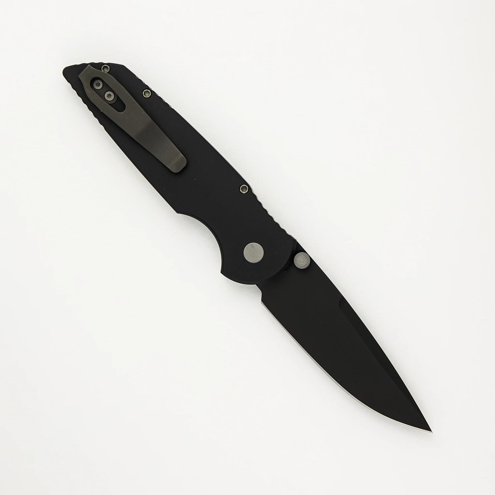 TR-3 Integrity - INT103 - Black Aluminum Handle - DLC Black S35VN Blade - Image 2