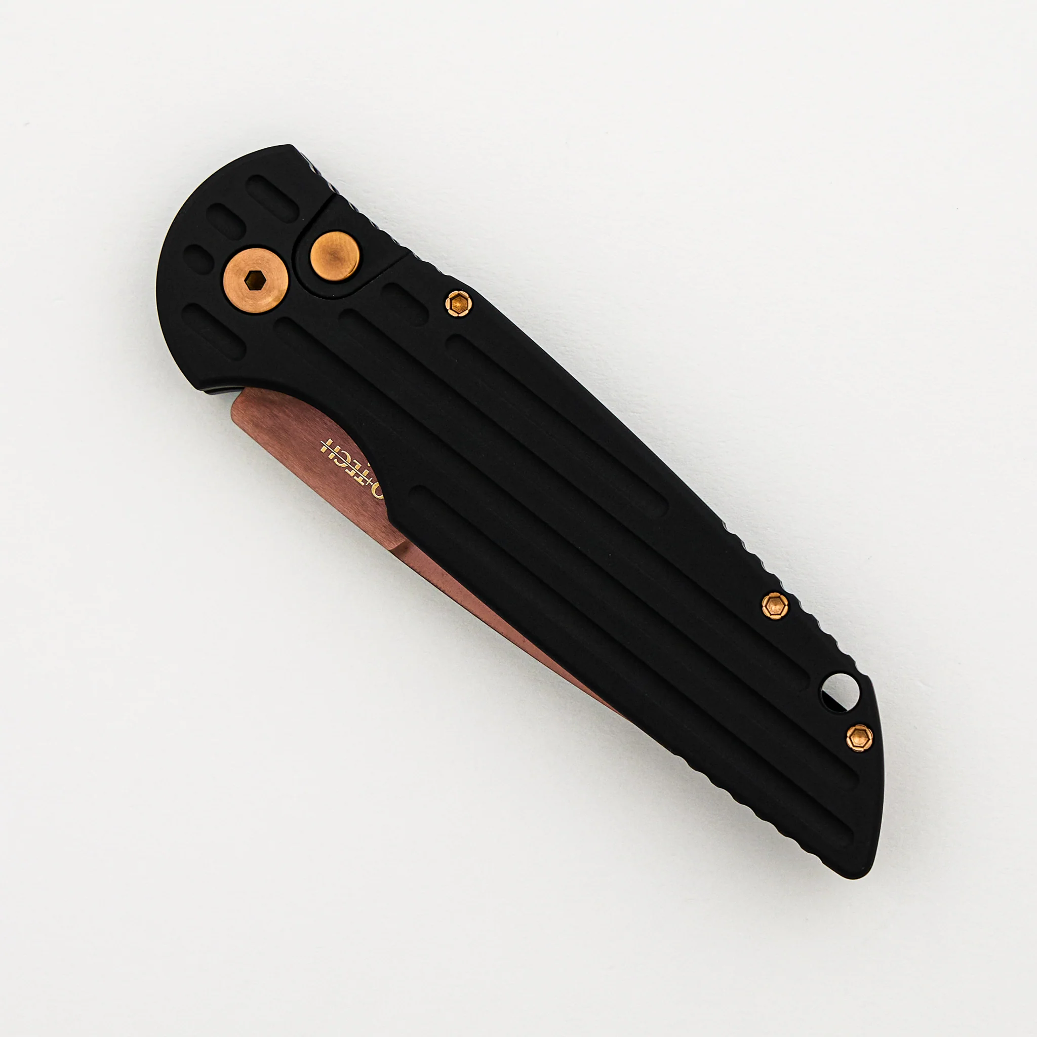 TR-3 - Tactical Response 3 - CCKSS26.TR3.1 - Black Aluminum Handle - Copper Rose PVD 154CM - Copper Rose Hardware - Image 3