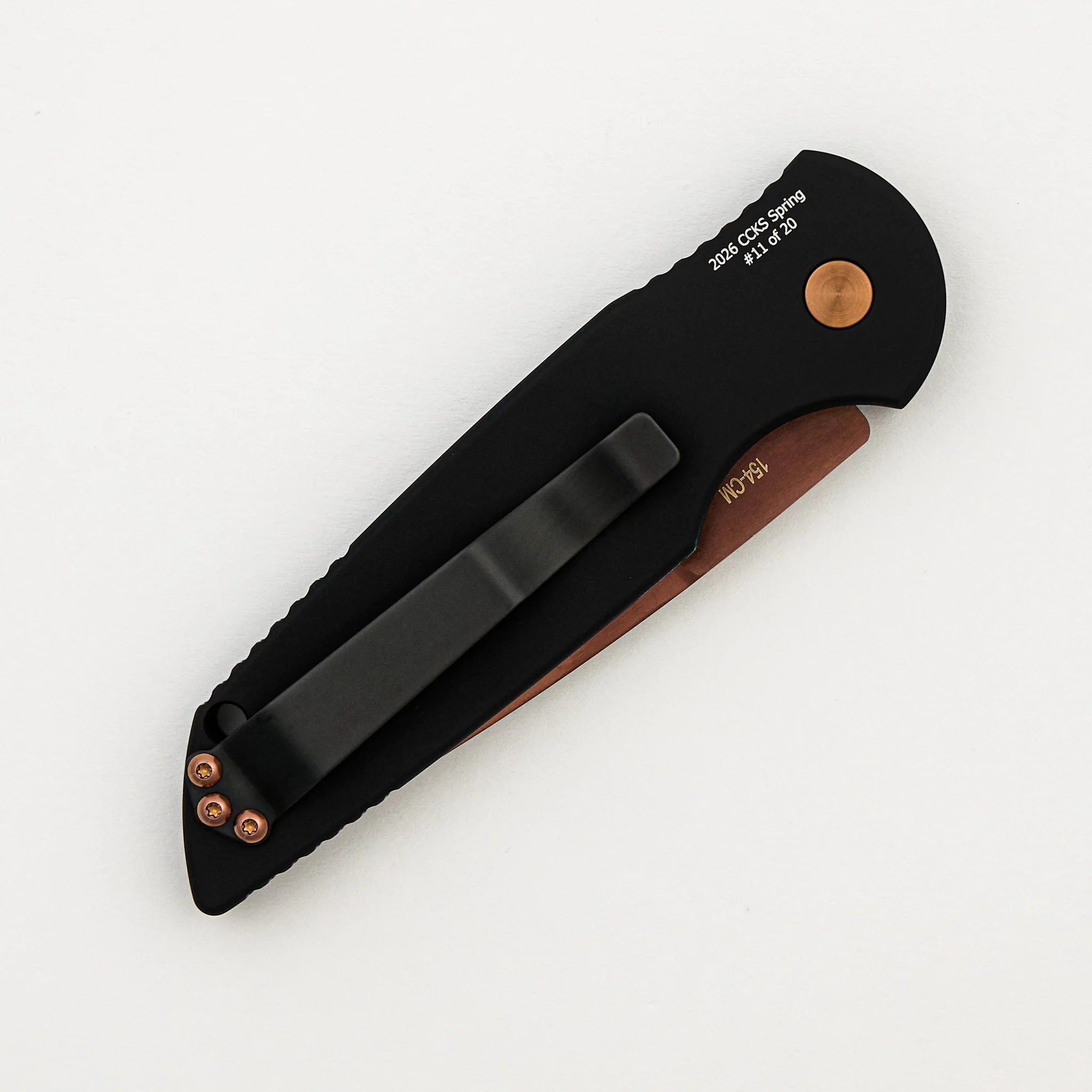 TR-3 - Tactical Response 3 - CCKSS26.TR3.1 - Black Aluminum Handle - Copper Rose PVD 154CM - Copper Rose Hardware - Image 4