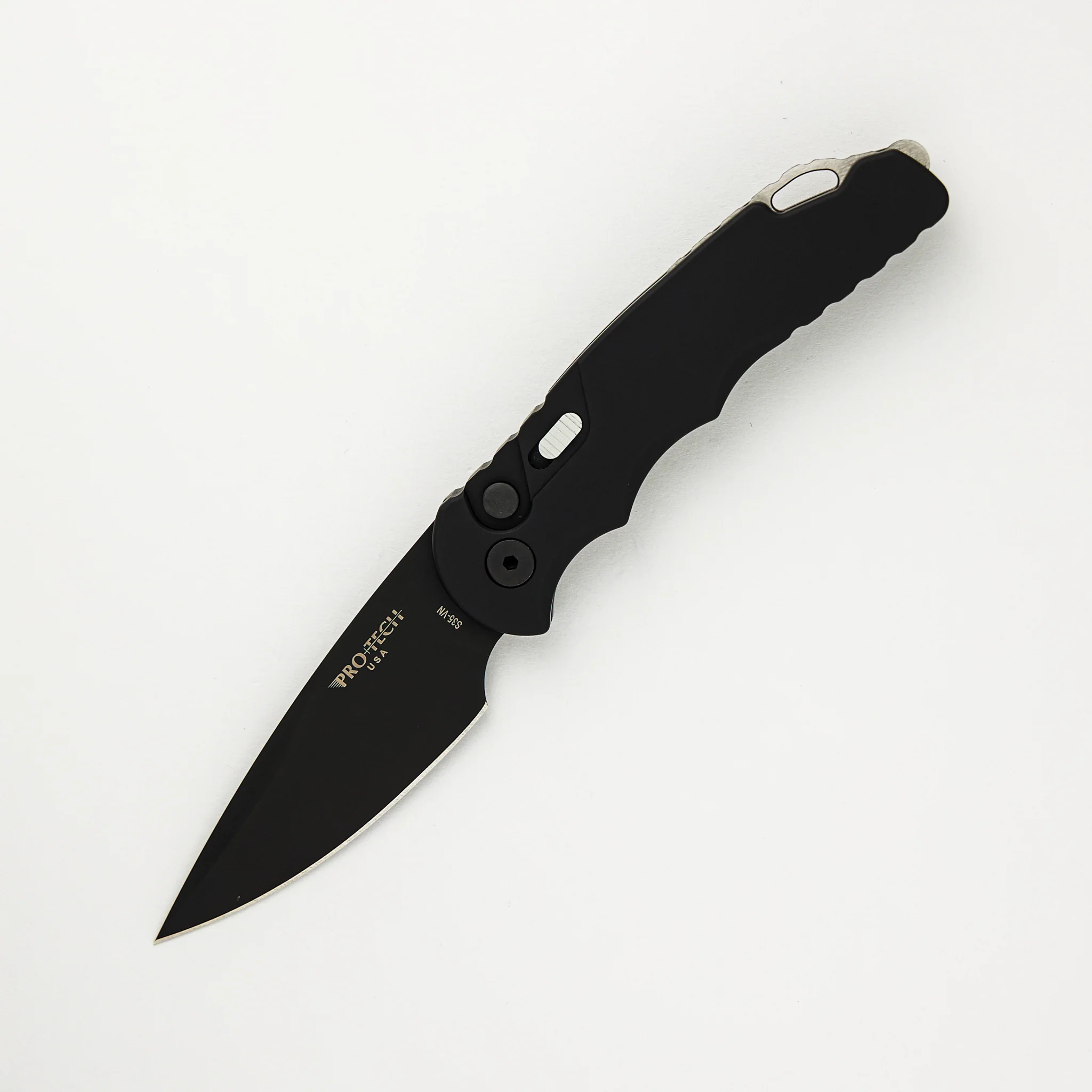 TR-5 Auto - Black Handle - Black DLC S35VN Blade - T503