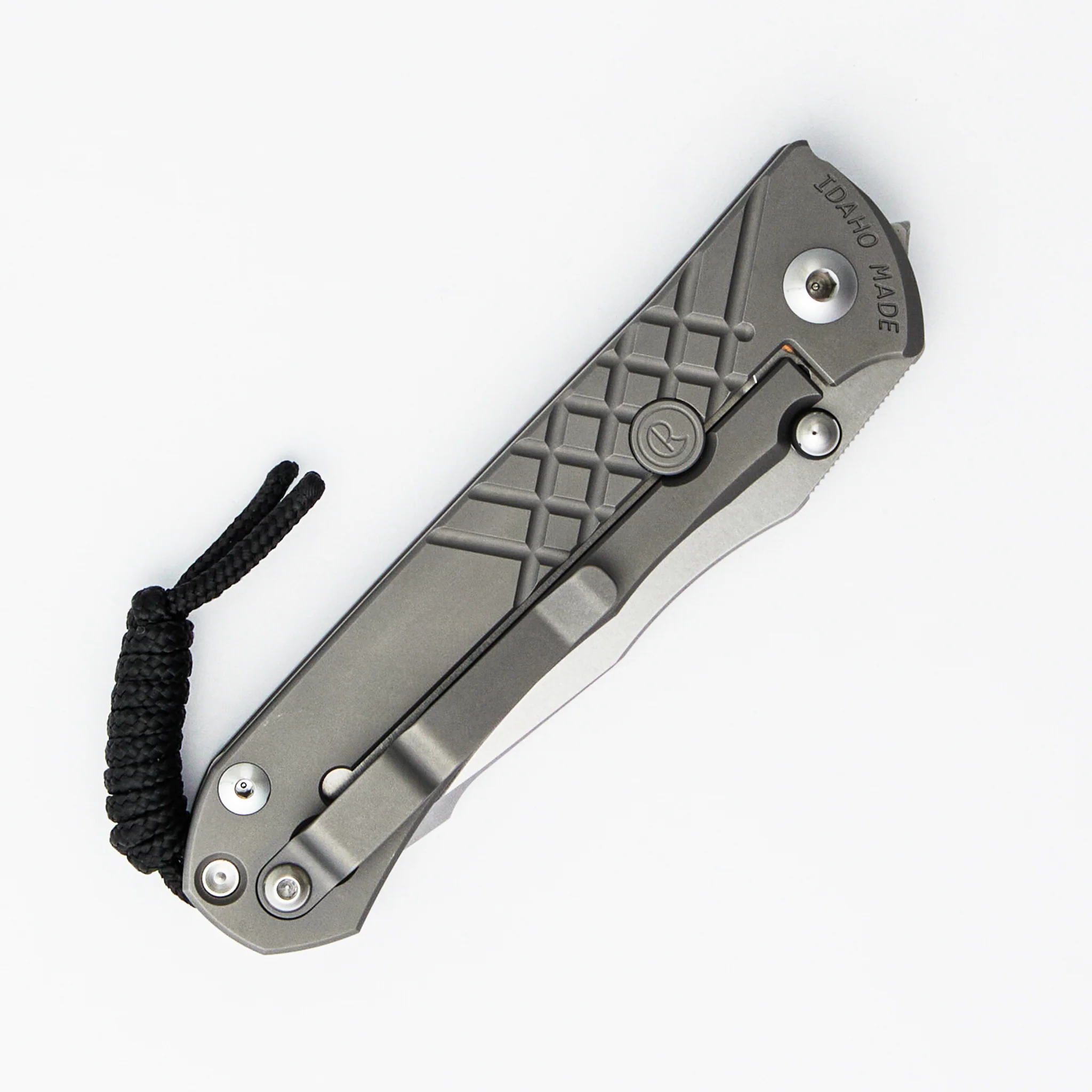 Umnumzaan - Drop Point CPM MagnaCut Blade - Glass Blasted - Titanium Handle - Image 4