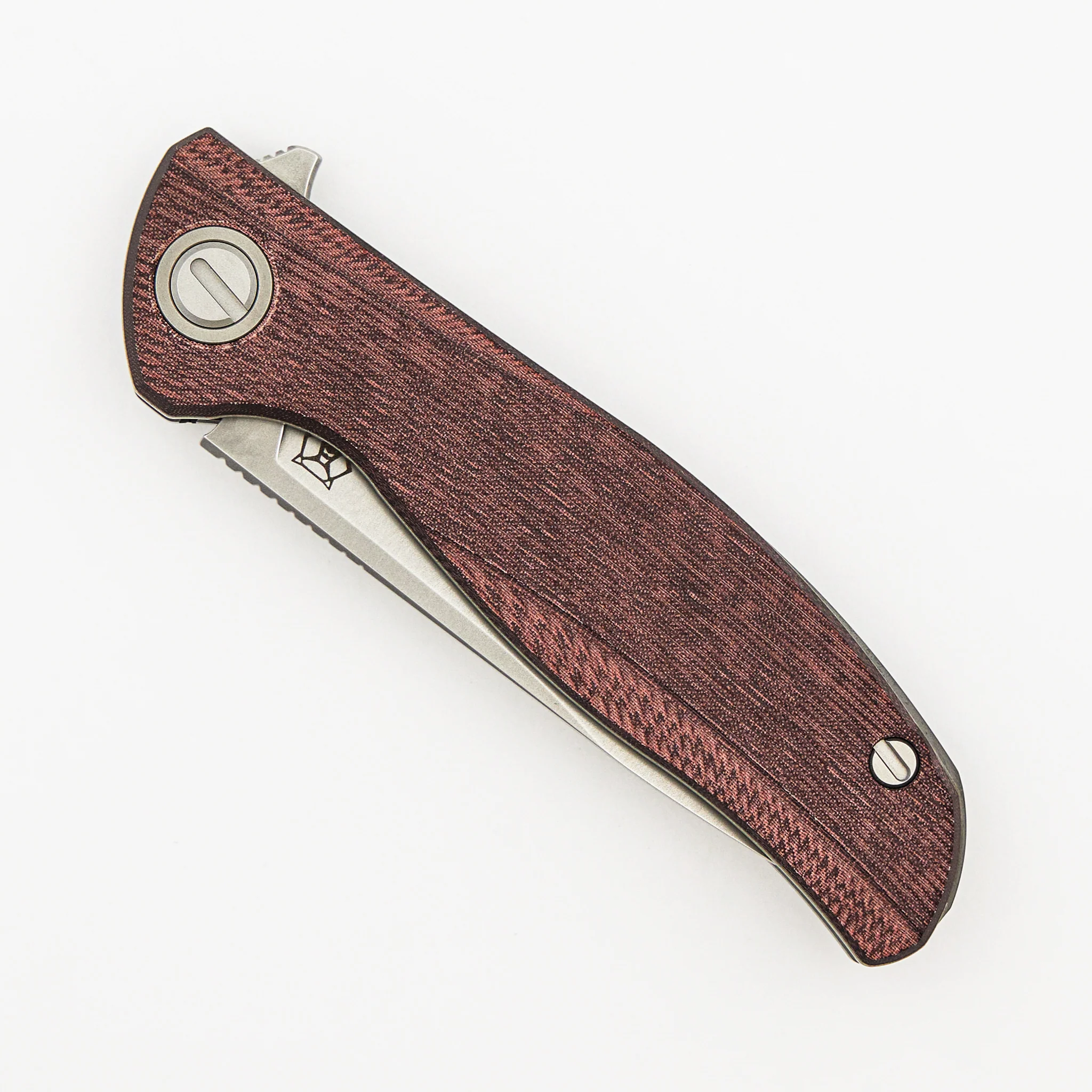 Ursus F95 - Maroon Micarta Handle - Elmax Blade - MRBS - Image 3