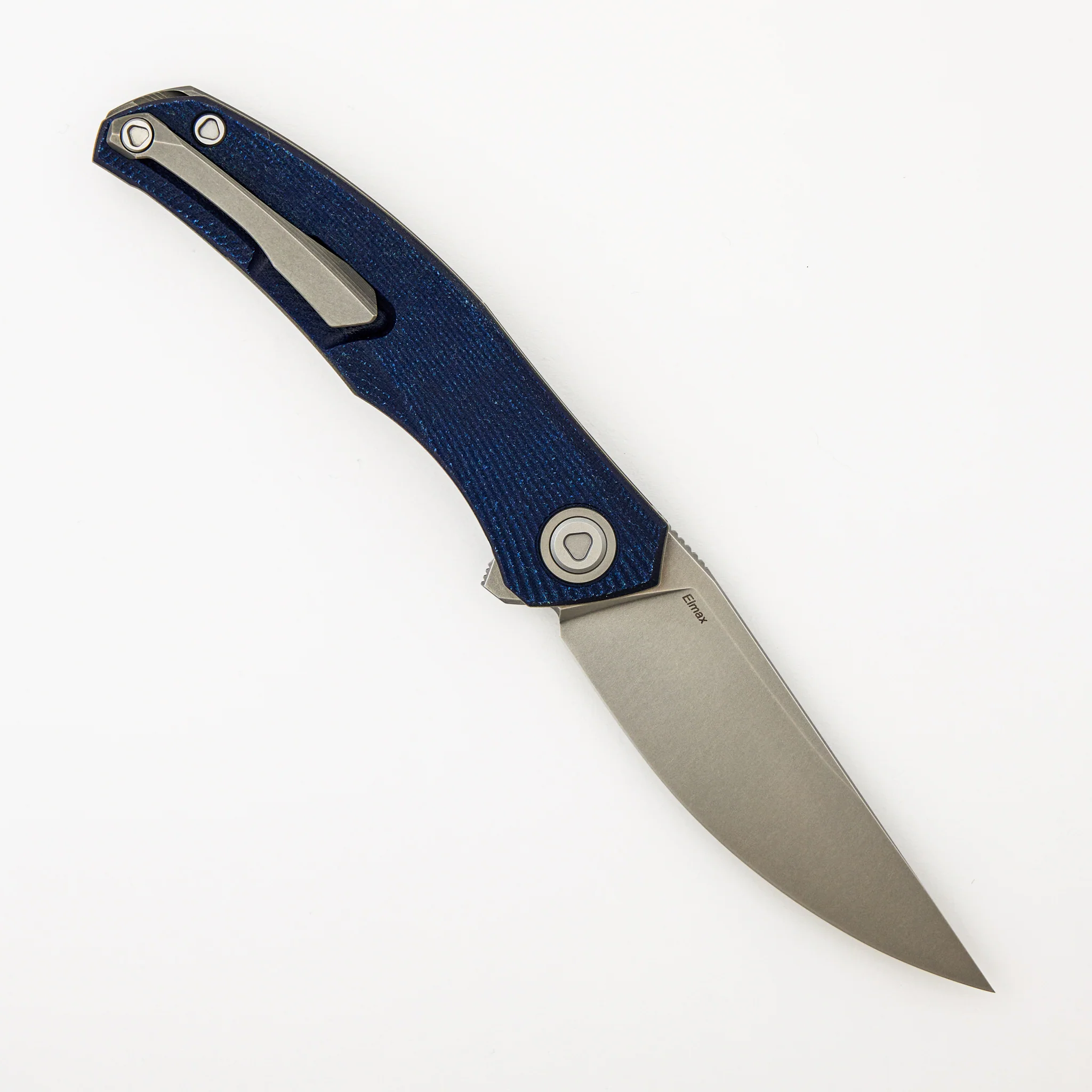 Ursus Q95 - Blue Micarta Handle - Elmax Blade - MRBS - Image 2