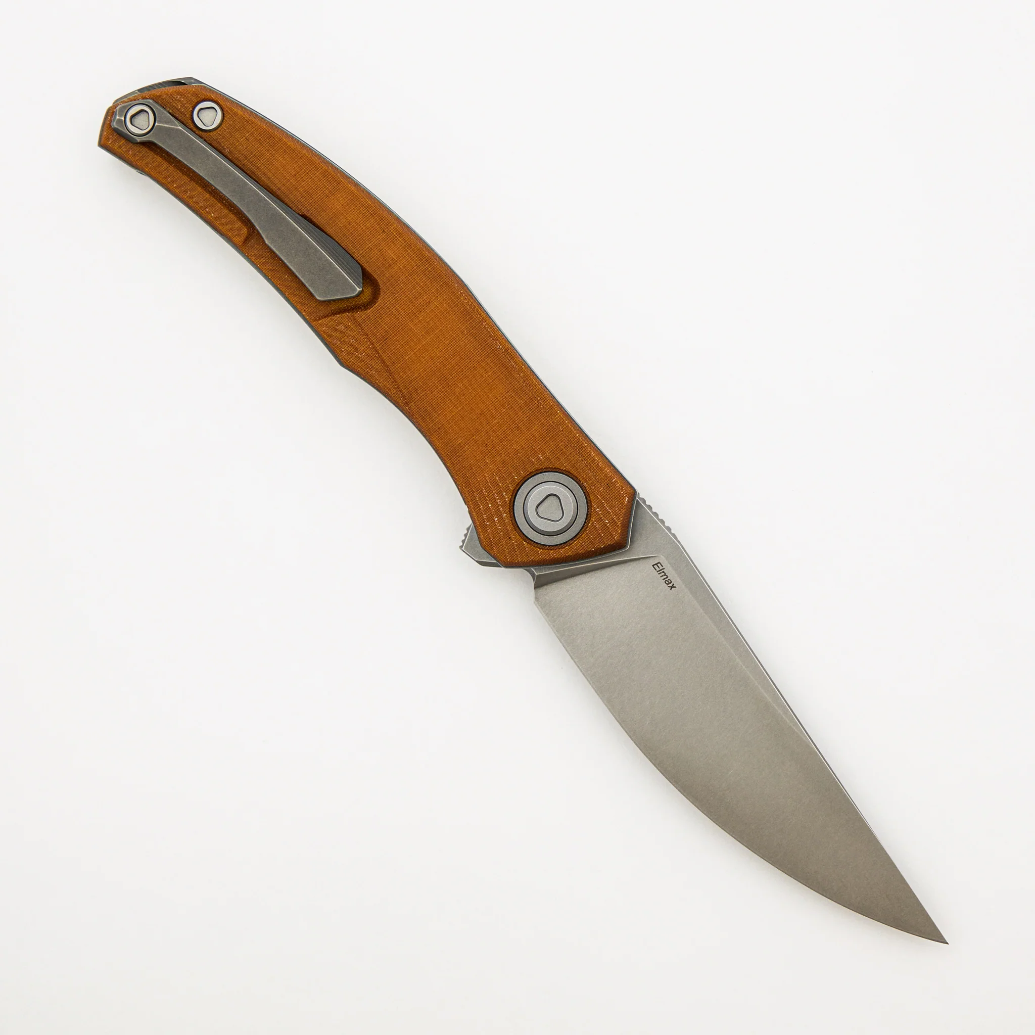 Ursus Q95 - Light Brown Micarta Handle - Elmax Blade - MRBS - Image 2