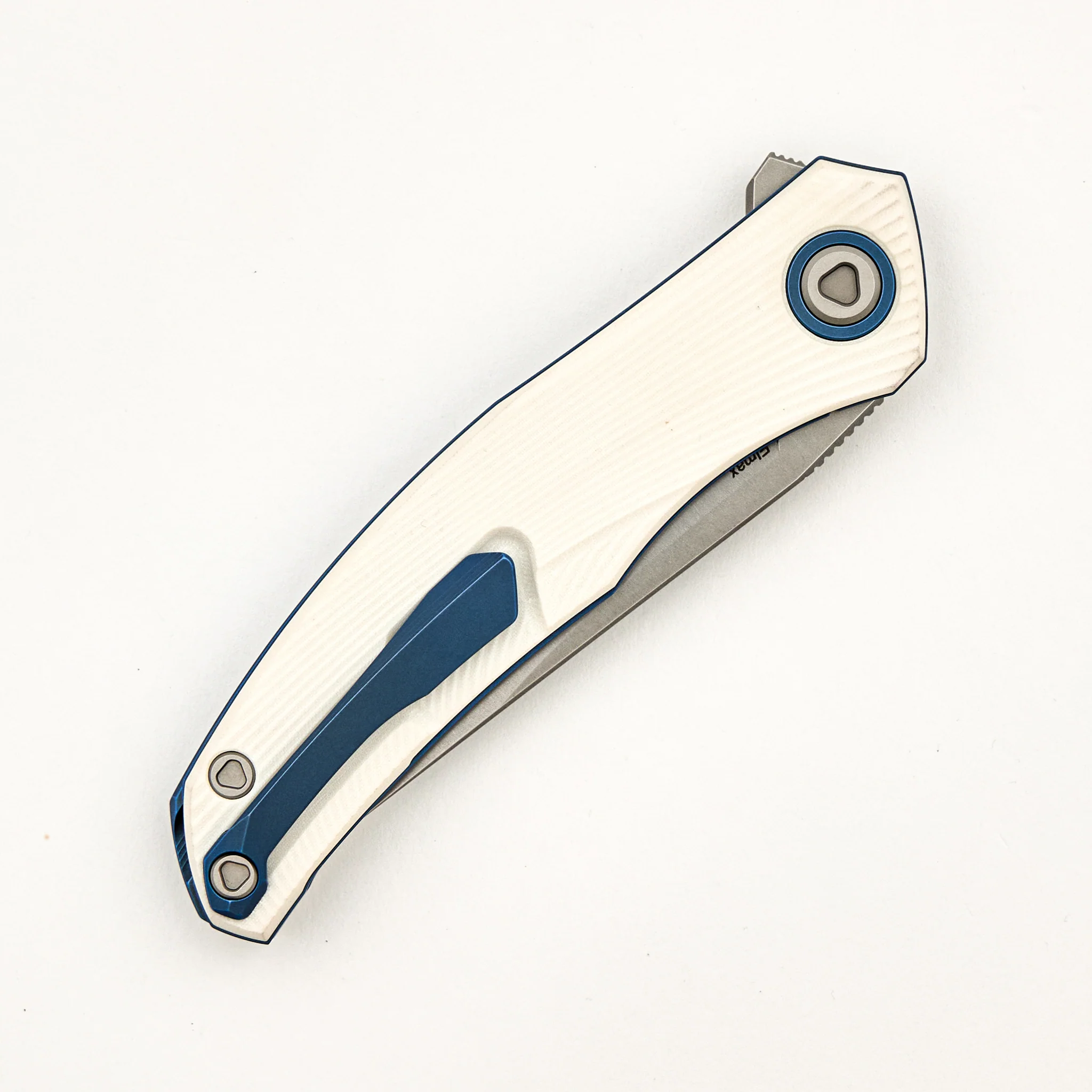 Ursus Q95 NY26 - White Micarta Handle - Elmax Blade - MRBS - Image 4