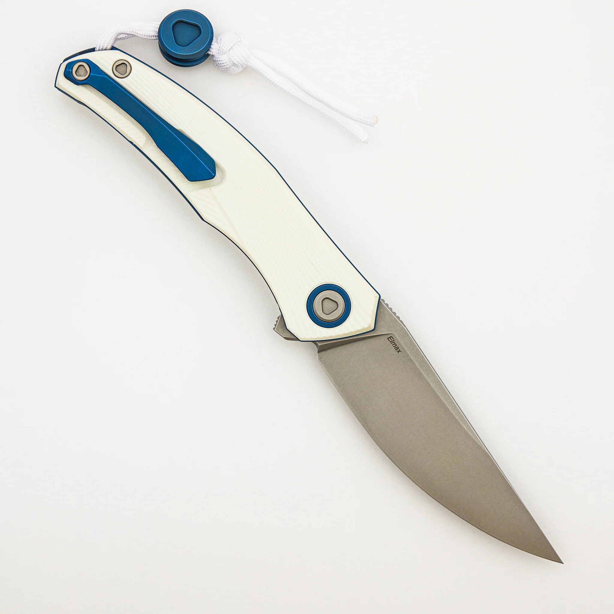 Ursus Q95 NY26 - White Micarta Handle - Elmax Blade - MRBS - Image 2