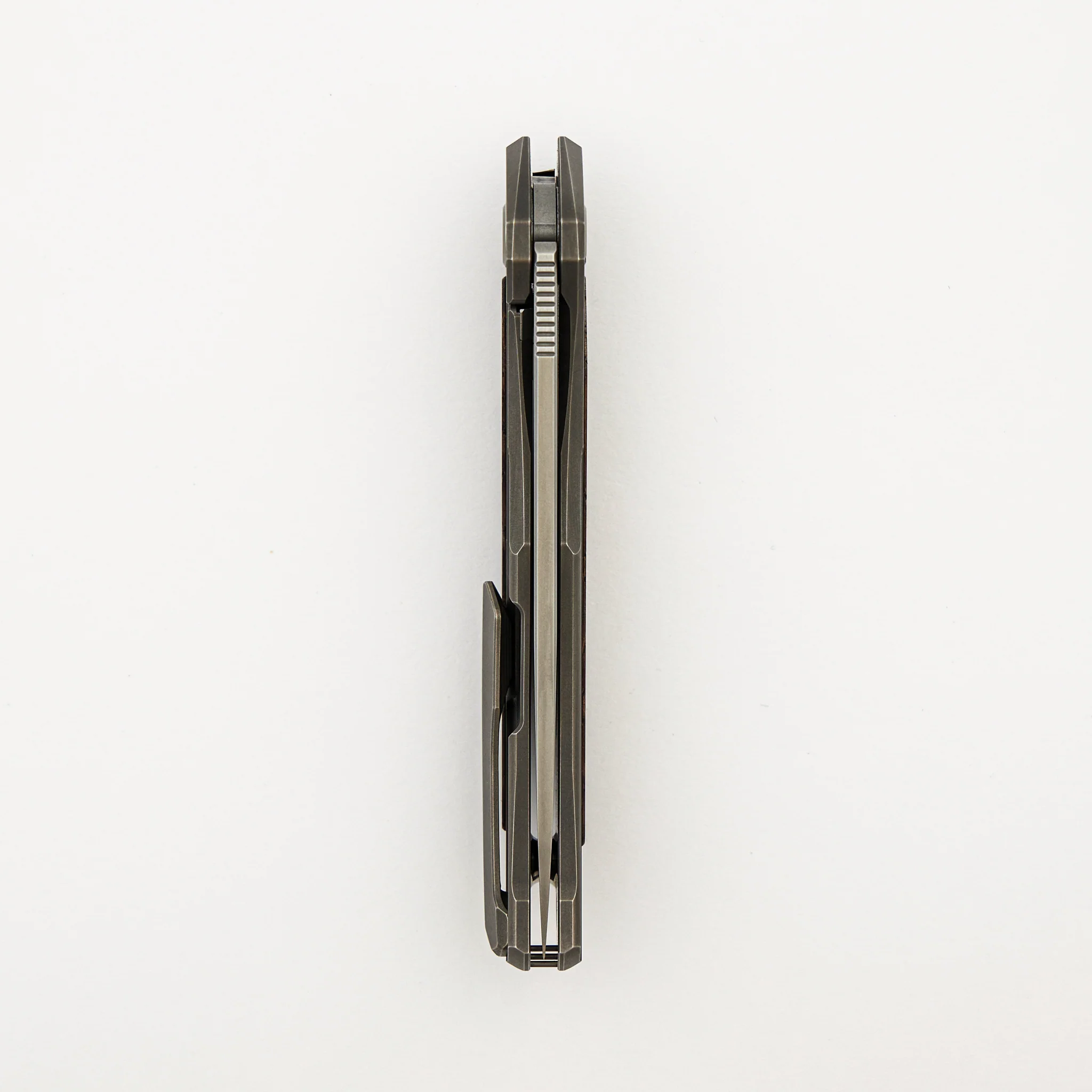 Ursus Quantum - Cromax PM Blade - Titanium Handle - Brown Ash Wood Inlay - MRBS - Image 19