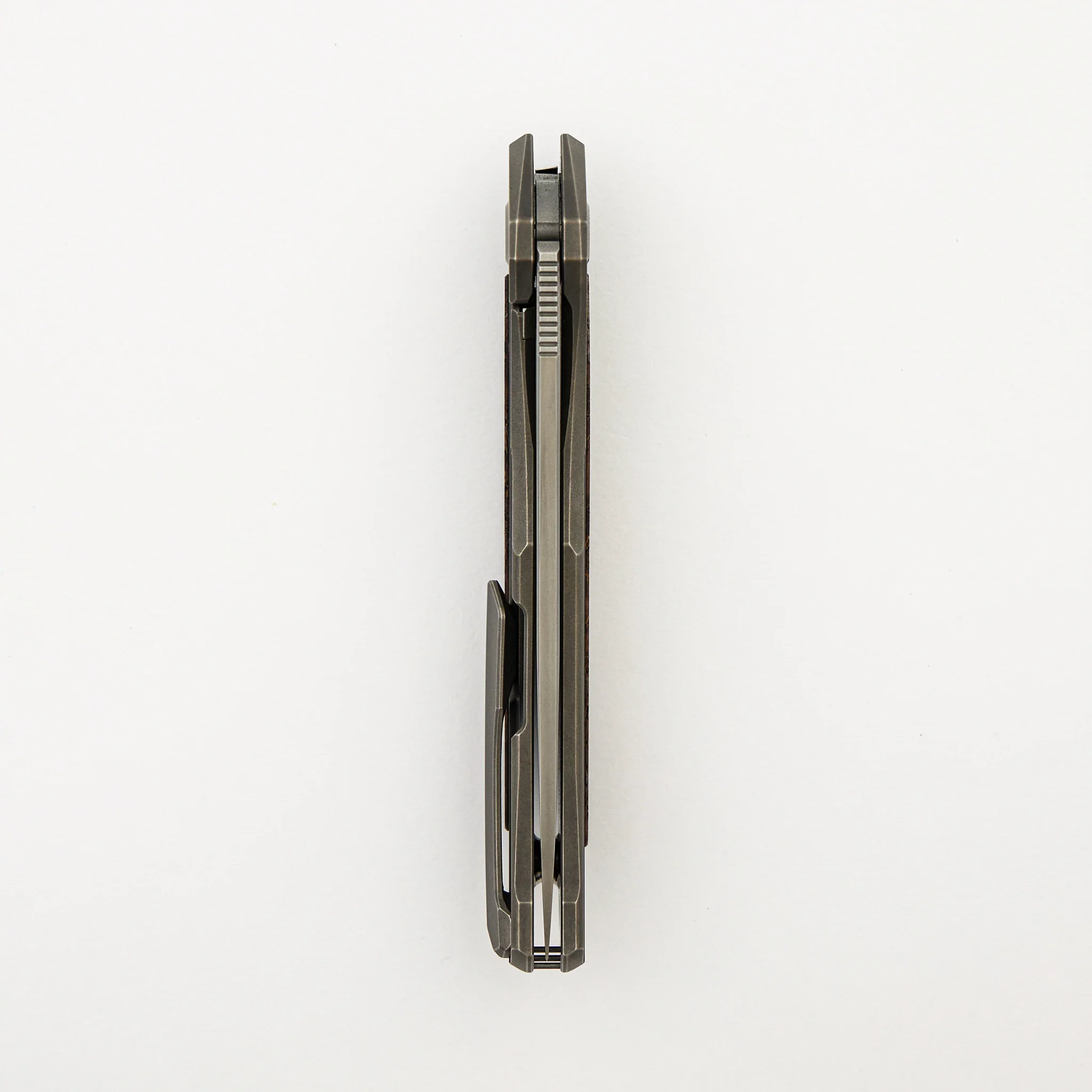 Ursus Quantum - Cromax PM Blade - Titanium Handle - Brown Ash Wood Inlay - MRBS - Image 26