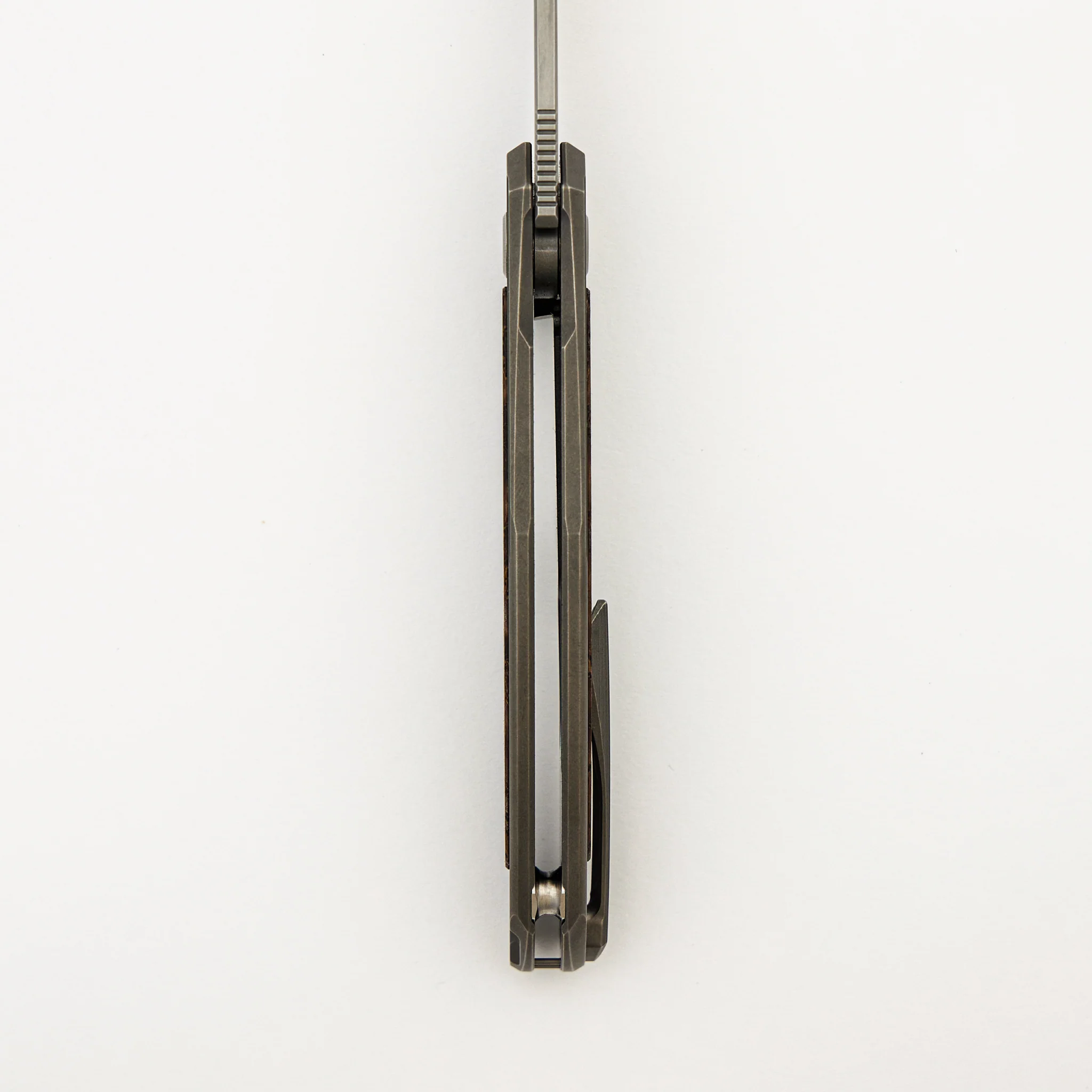 Ursus Quantum - Cromax PM Blade - Titanium Handle - Brown Ash Wood Inlay - MRBS - Image 28